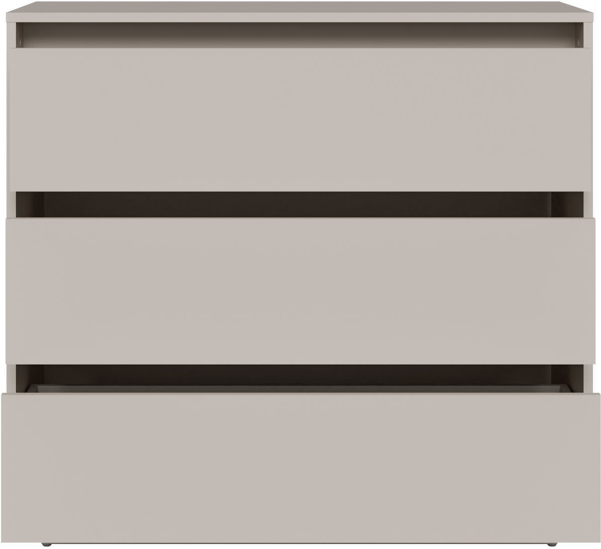 FORTE Kommode »Tahoe Kommode, 3 Schubkästen, grifflos, Stauraum« B/H/T 93,5/86,7/41,4 cm viel Stauraum