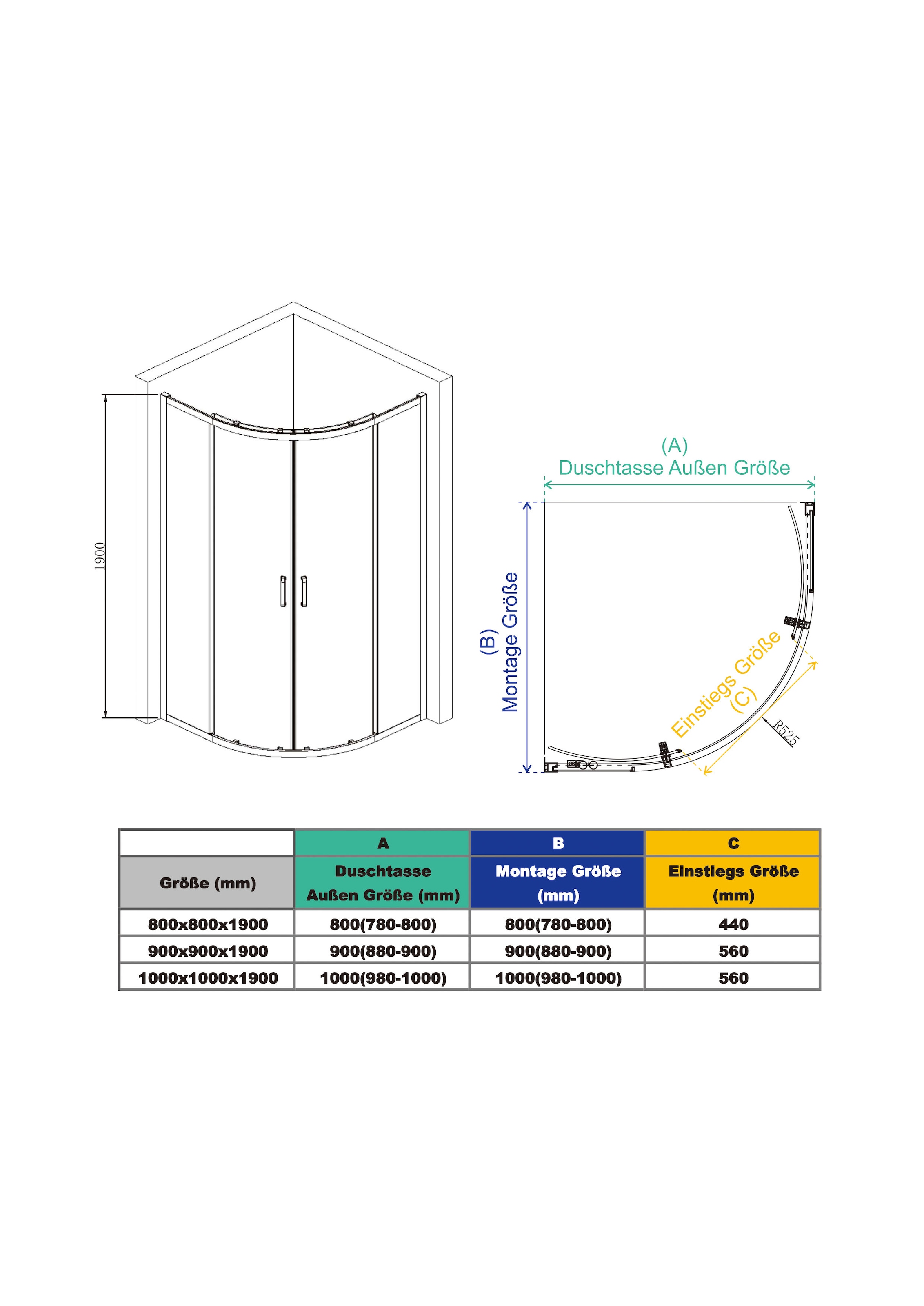 welltime Runddusche »Summer Deluxe« Der Klassiker mit verbessertem Rahmen und neuem Rollensystem