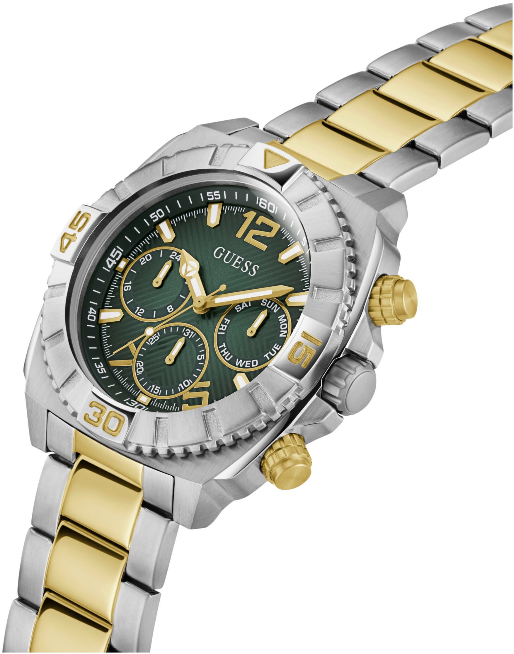 Guess Multifunktionsuhr »TRACTION« Quarzuhr, Armbanduhr, Herrenuhr, Datum, 12/24-Std.-Anzeige