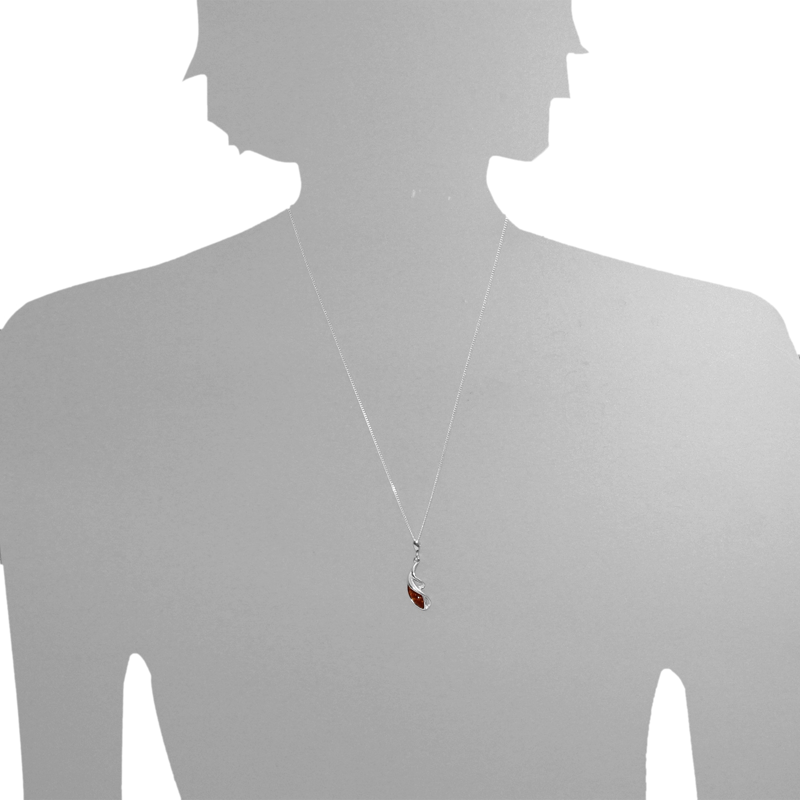 OSTSEE-SCHMUCK Kettenanhänger »- Cady - Silber 925/000 - Bernstein«