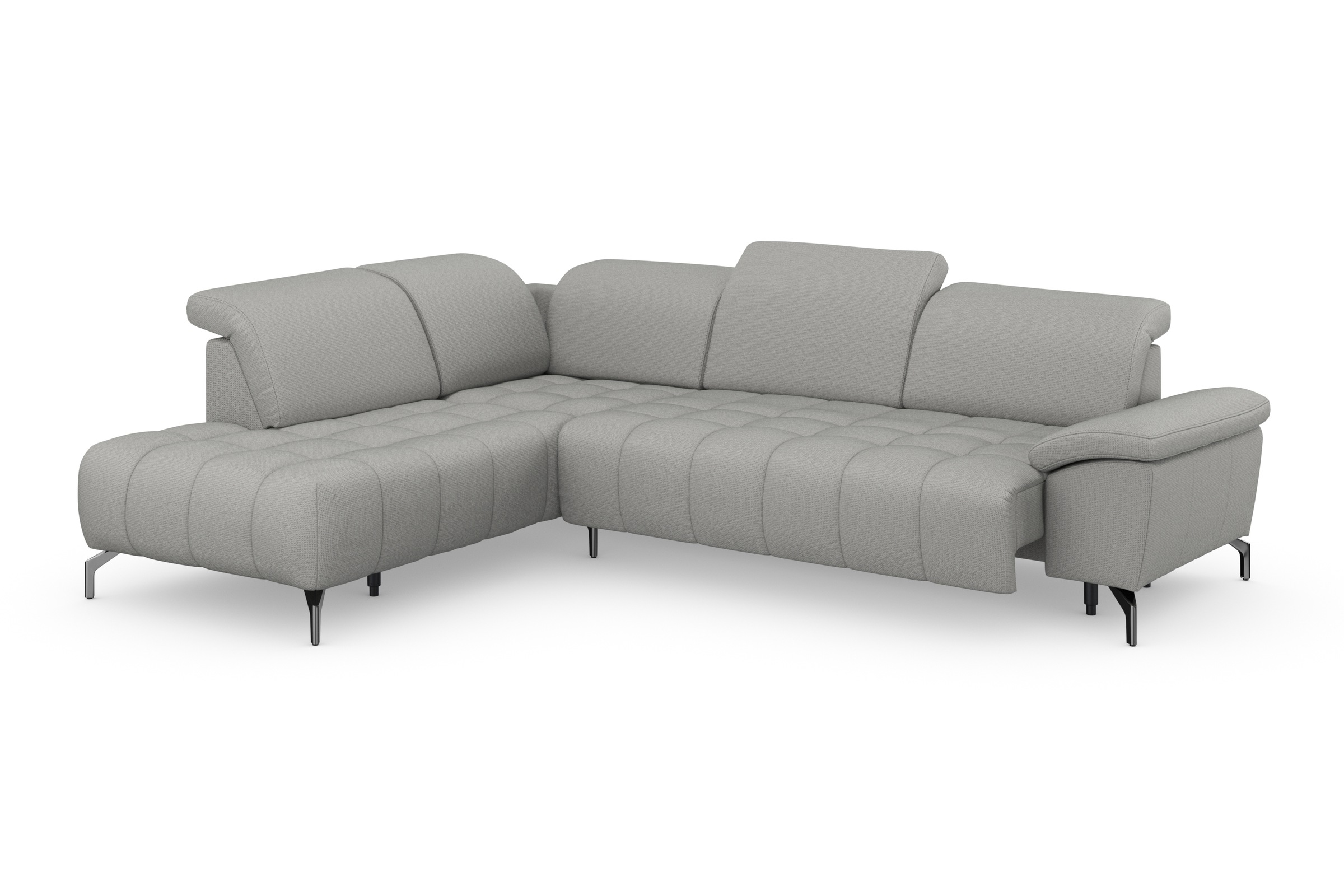 sit&more Ecksofa »Cool L-Form« wahlweise mit Kopfteilverstellung und Vorziehsitz motorisch