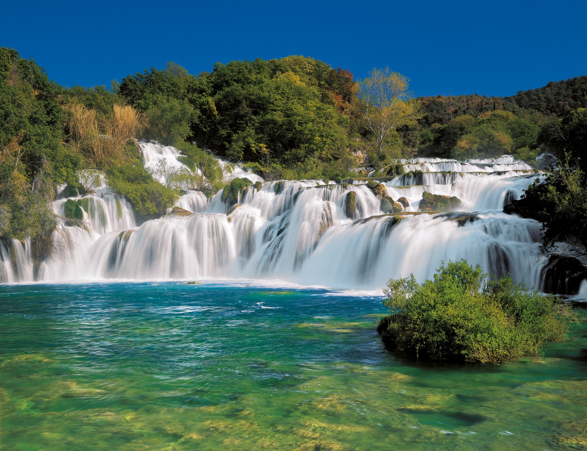Komar Fototapete »Krka Falls«, 368x254 cm (Breite x Höhe), inklusive  Kleister online kaufen bei OTTO | Fototapeten