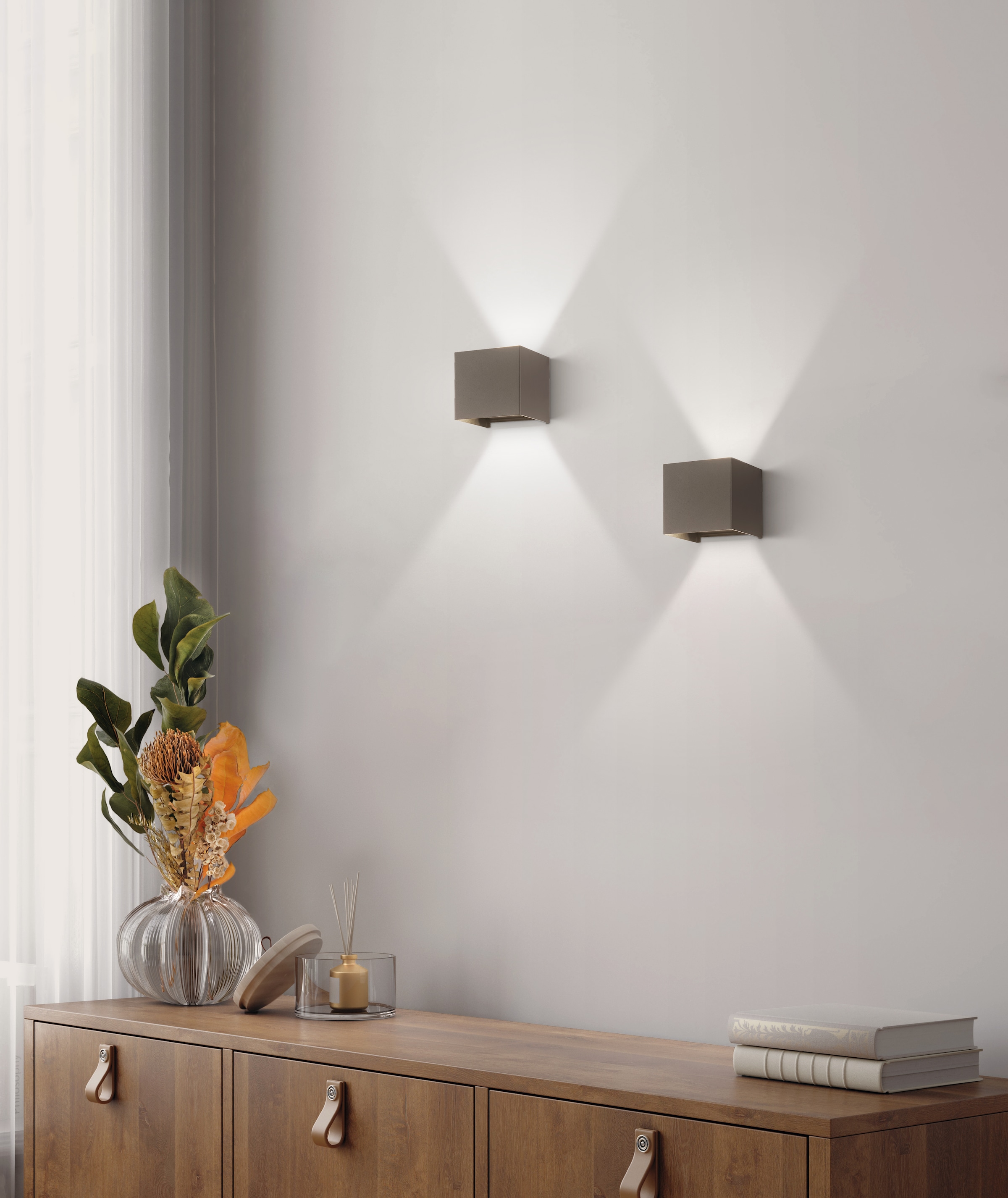 FISCHER & HONSEL LED Wandleuchte »Wall« LED-Modul 1 Stk. Warmweiß langlebige LED