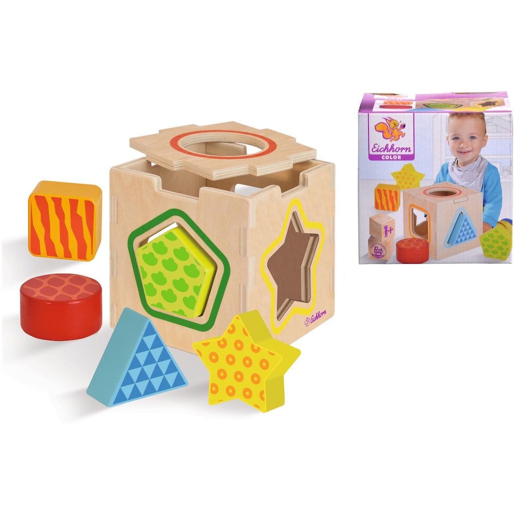 Eichhorn Steckspielzeug »Holzspielzeug, Color, Steckbox«