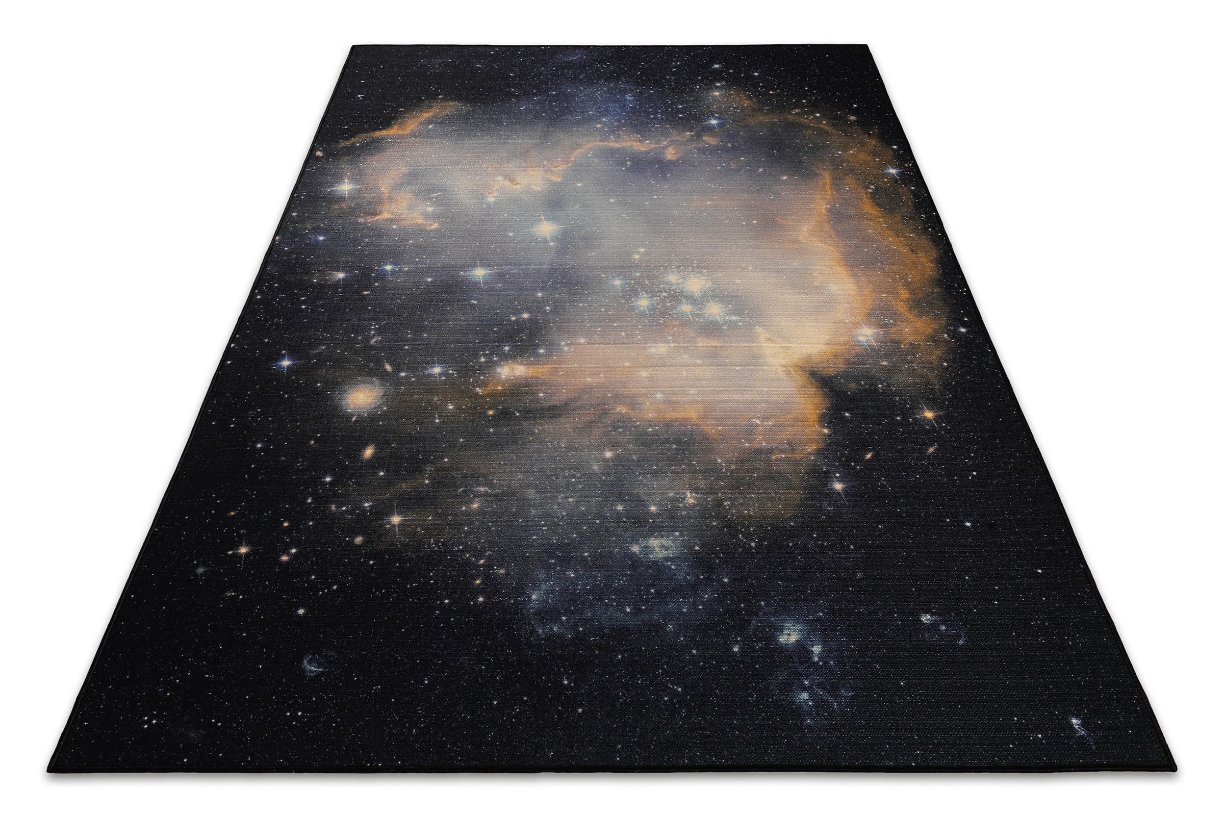 Wecon home Teppich »Galactic Glow«, rechteckig, 5 mm Höhe, Gamer Teppich, gewebt, Sci-Fi, robust, Gaming Room, rutschfest
