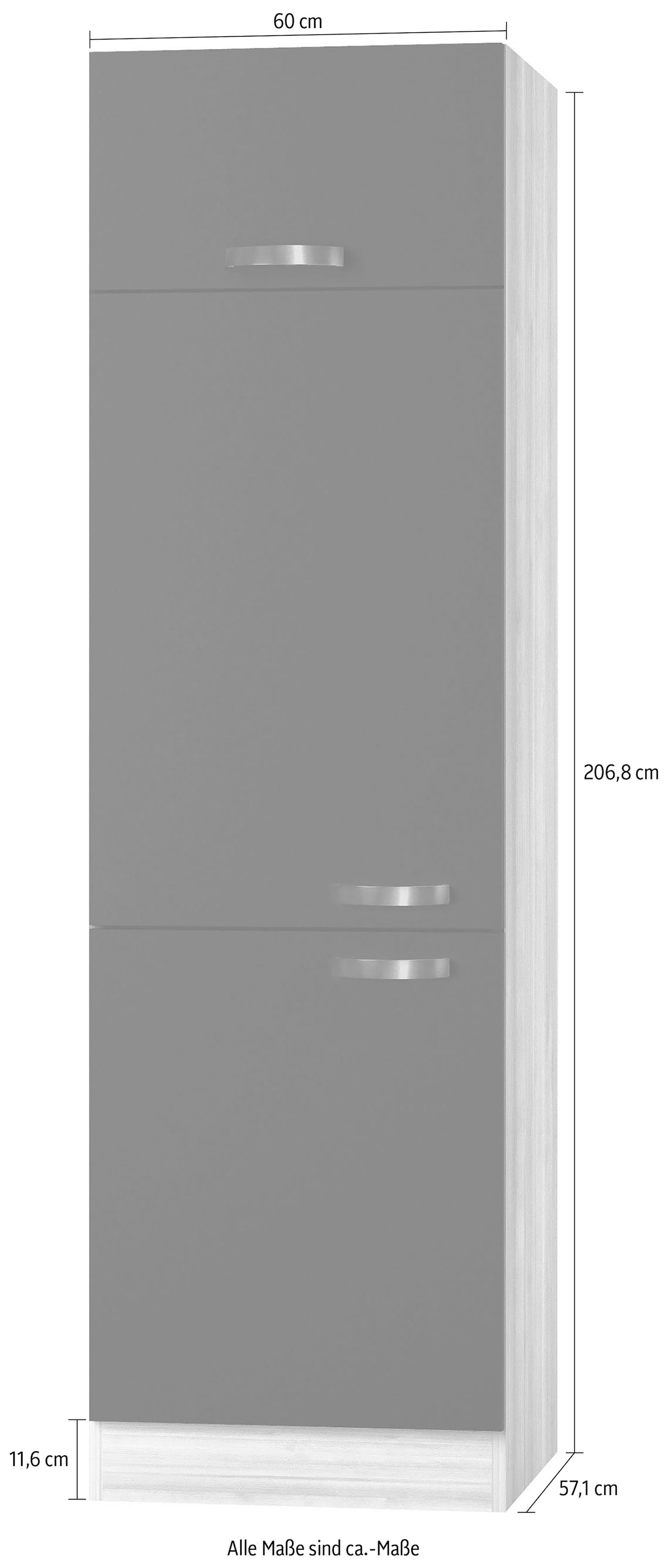 OPTIFIT Kühlumbauschrank »Faro«, mit Metallgriffen, Breite 60 cm im OTTO  Online Shop