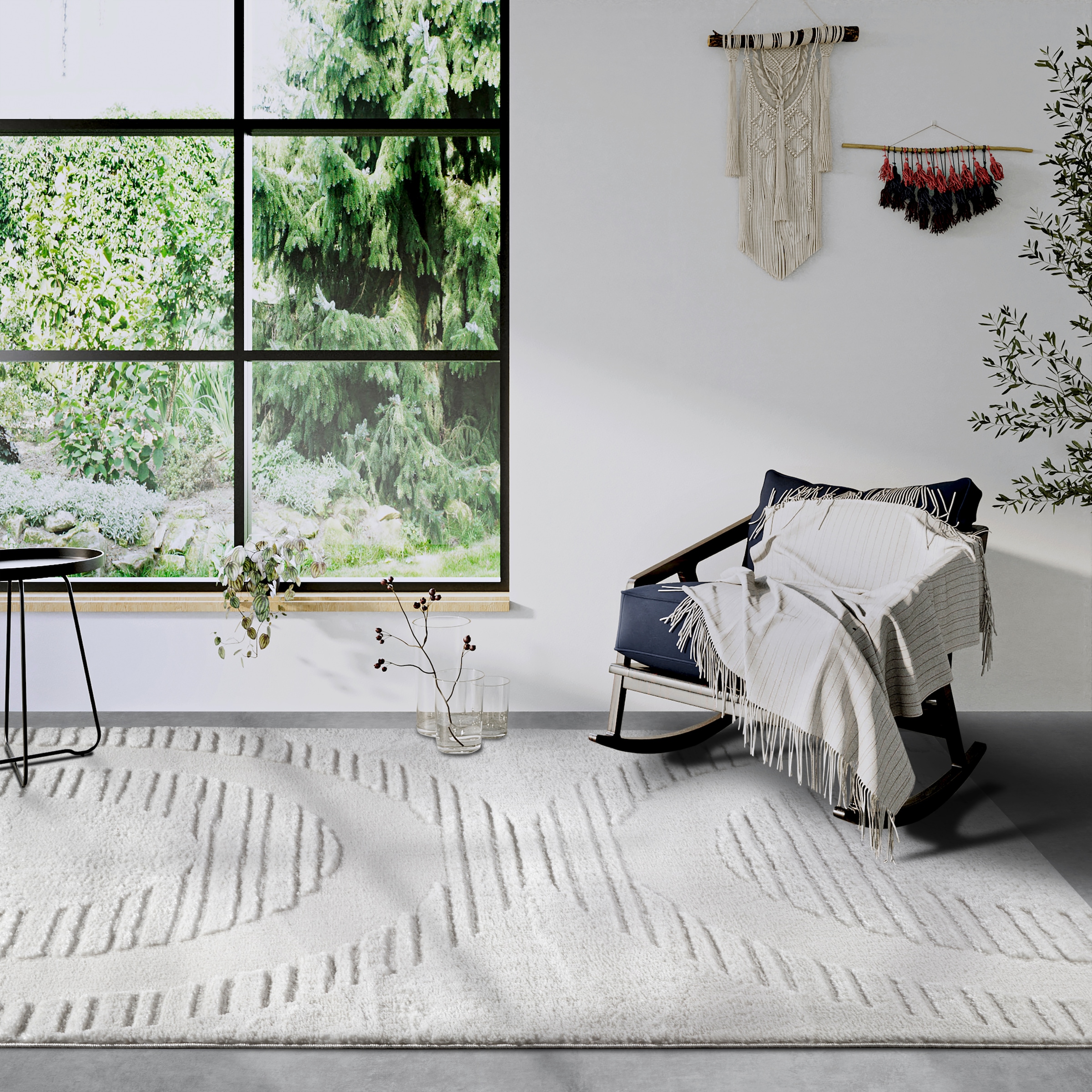 ELLE DECORATION Designteppich »Bartoux«, rechteckig, 18 mm Höhe, Hochflor, Shaggy, Läufer, weich, Langflor, modern, Hoch Tief Effekt