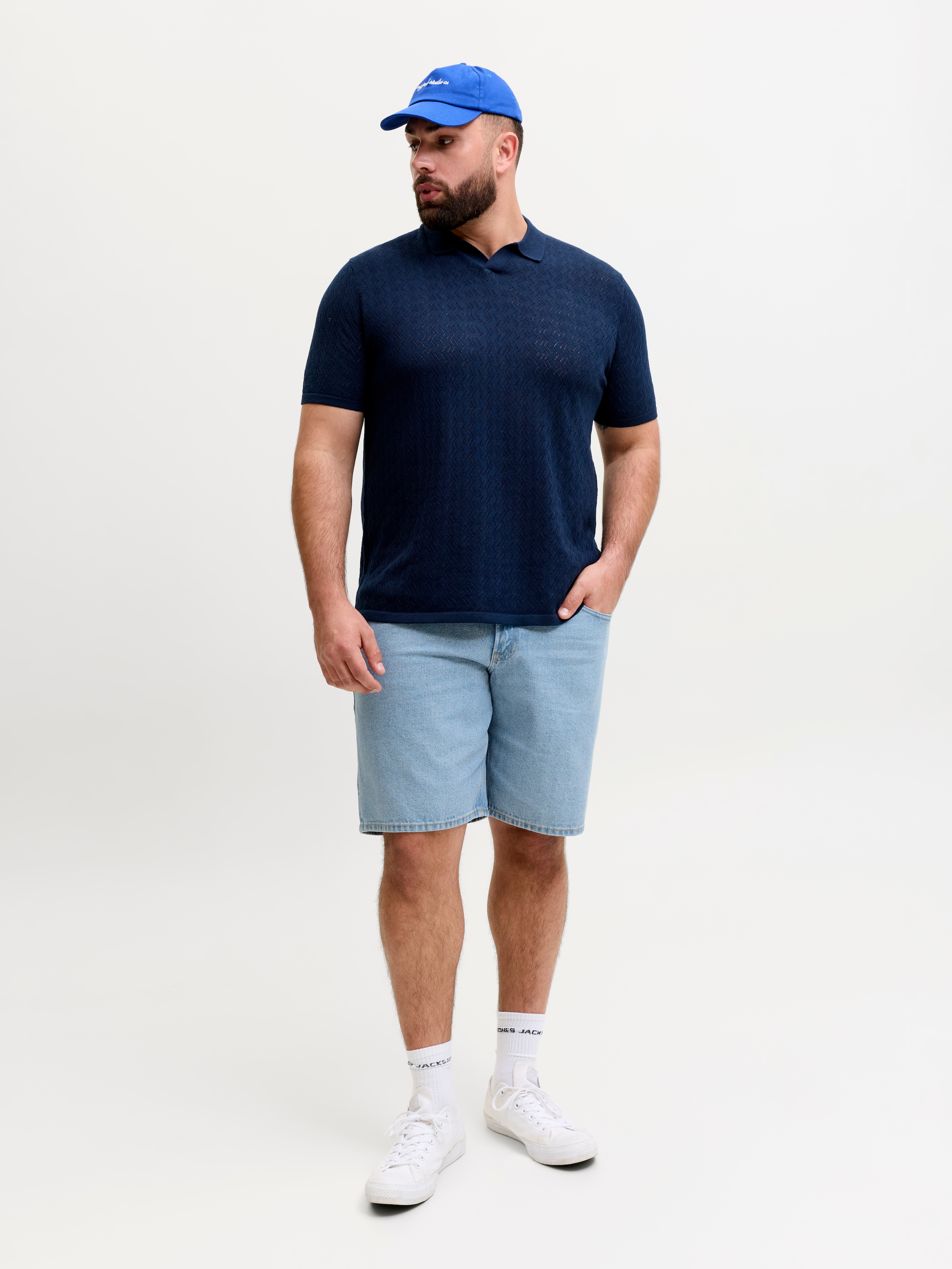 Jack & Jones PlusSize Jeansbermudas »JJITONY JJORIGINAL SHORT« Five-Pocket-Design, relaxed fit