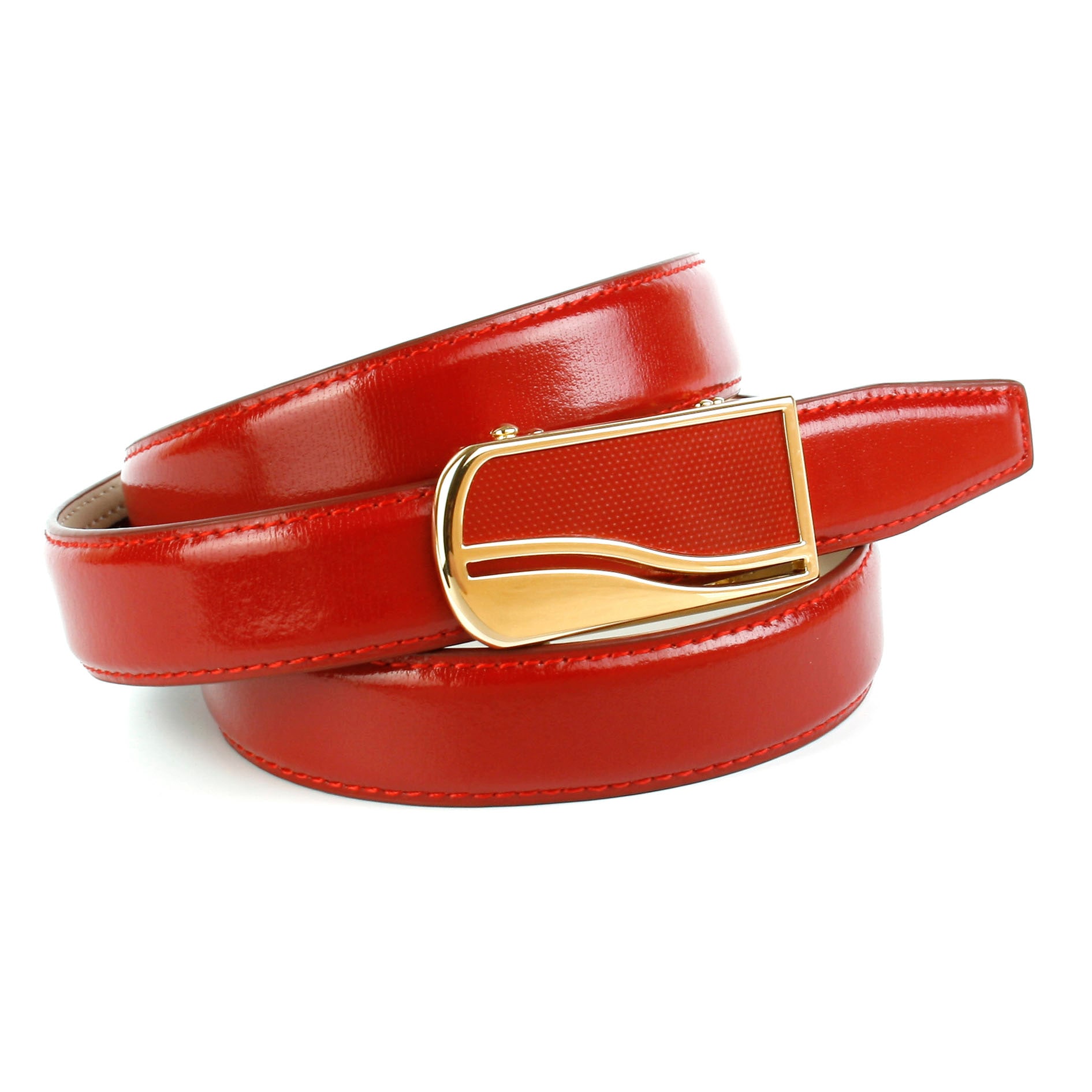 Anthoni Crown Ledergürtel, rot bei Ledergürtel 2,4 cm OTTO femininer in online