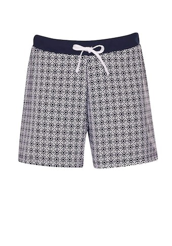 Bermudas »TRIGEMA Shorts mit hypnotisierendem Design«, (1 tlg.)