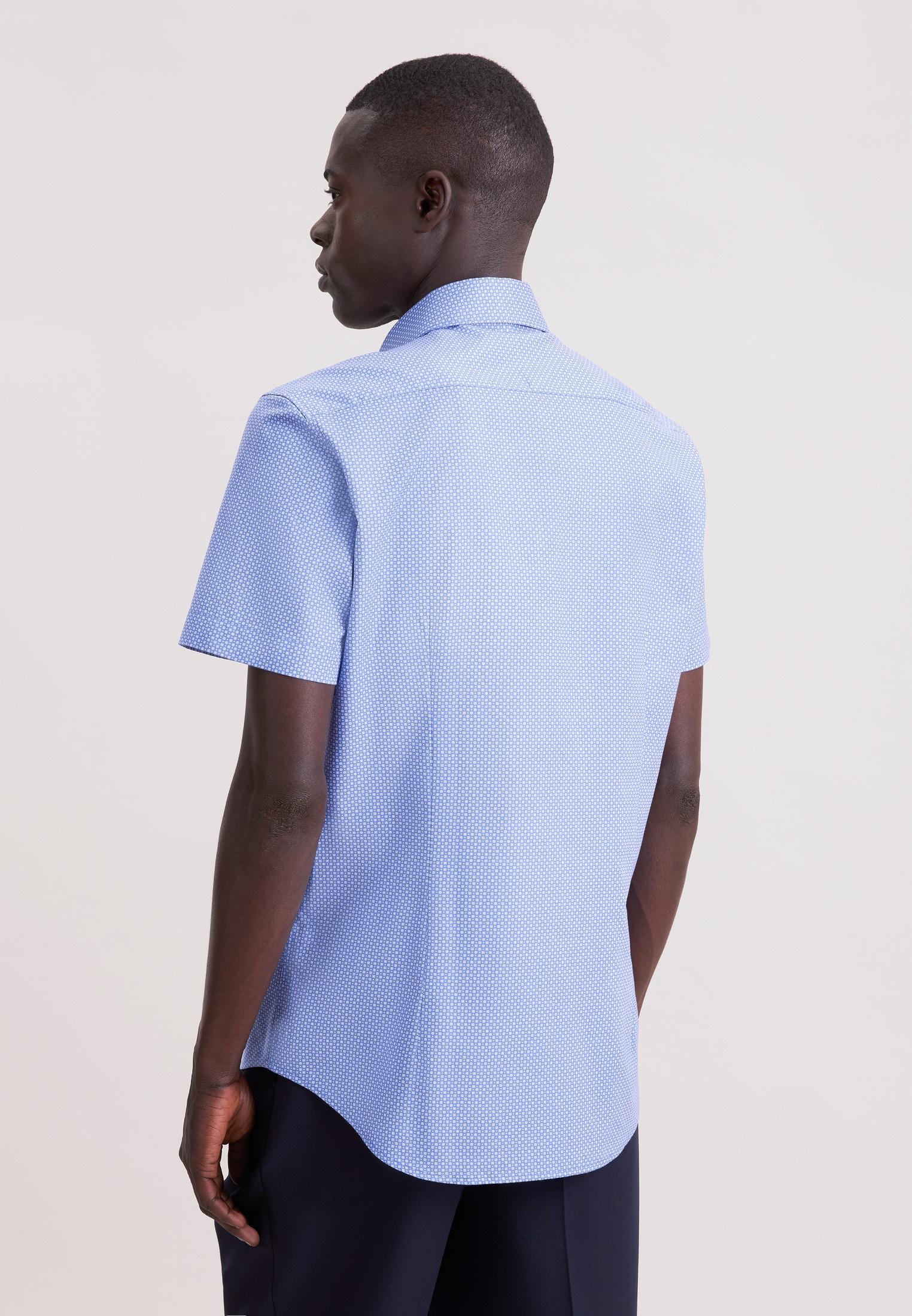 seidensticker Businesshemd »Schwarze Rose« Slim 1/2 Kentkragen Druck