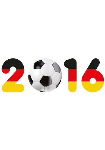 Wandtattoo »Fußball 2016 mit Fußball«, (1 St.)