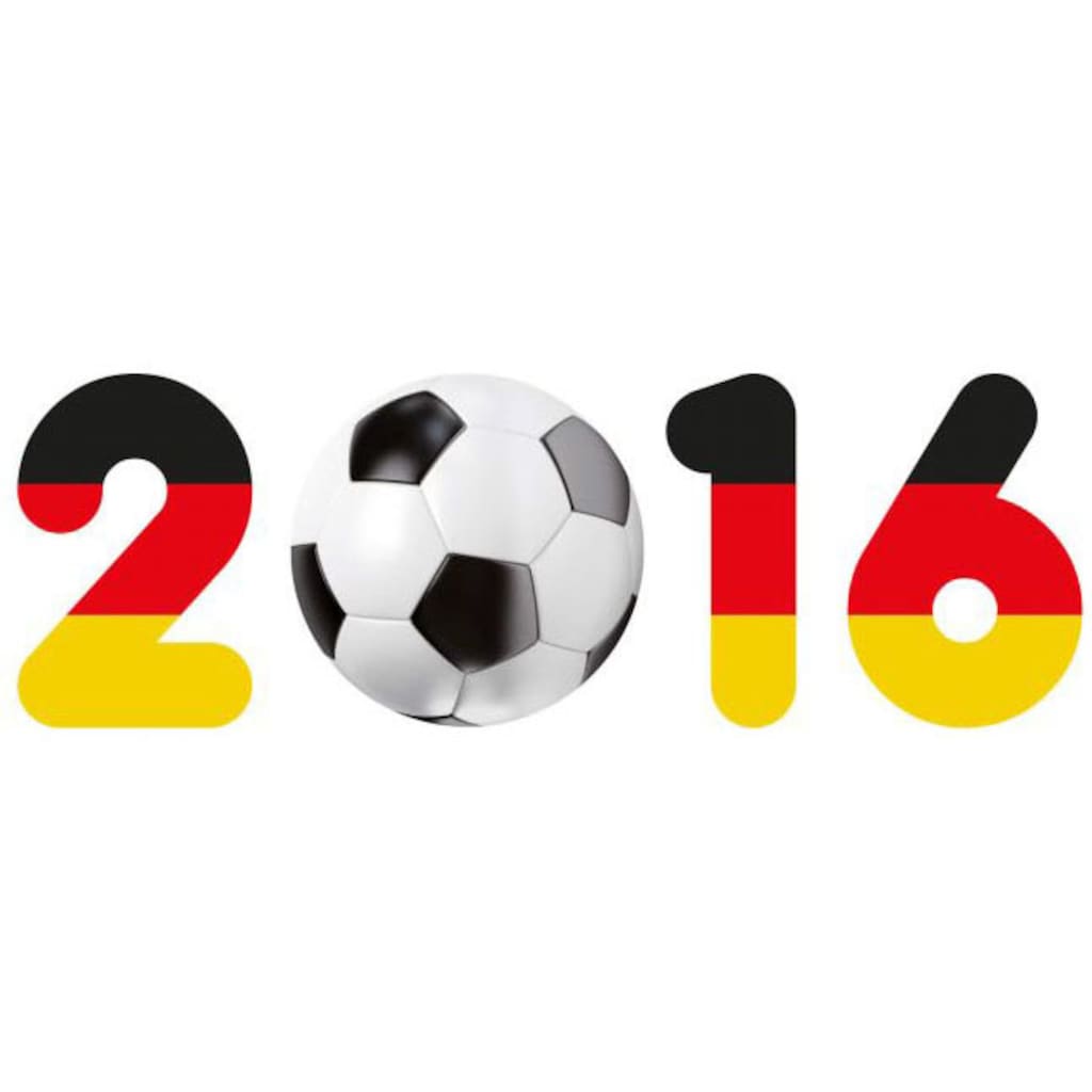 Wall-Art Wandtattoo »Fußball 2016 mit Fußball«, (1 St.)