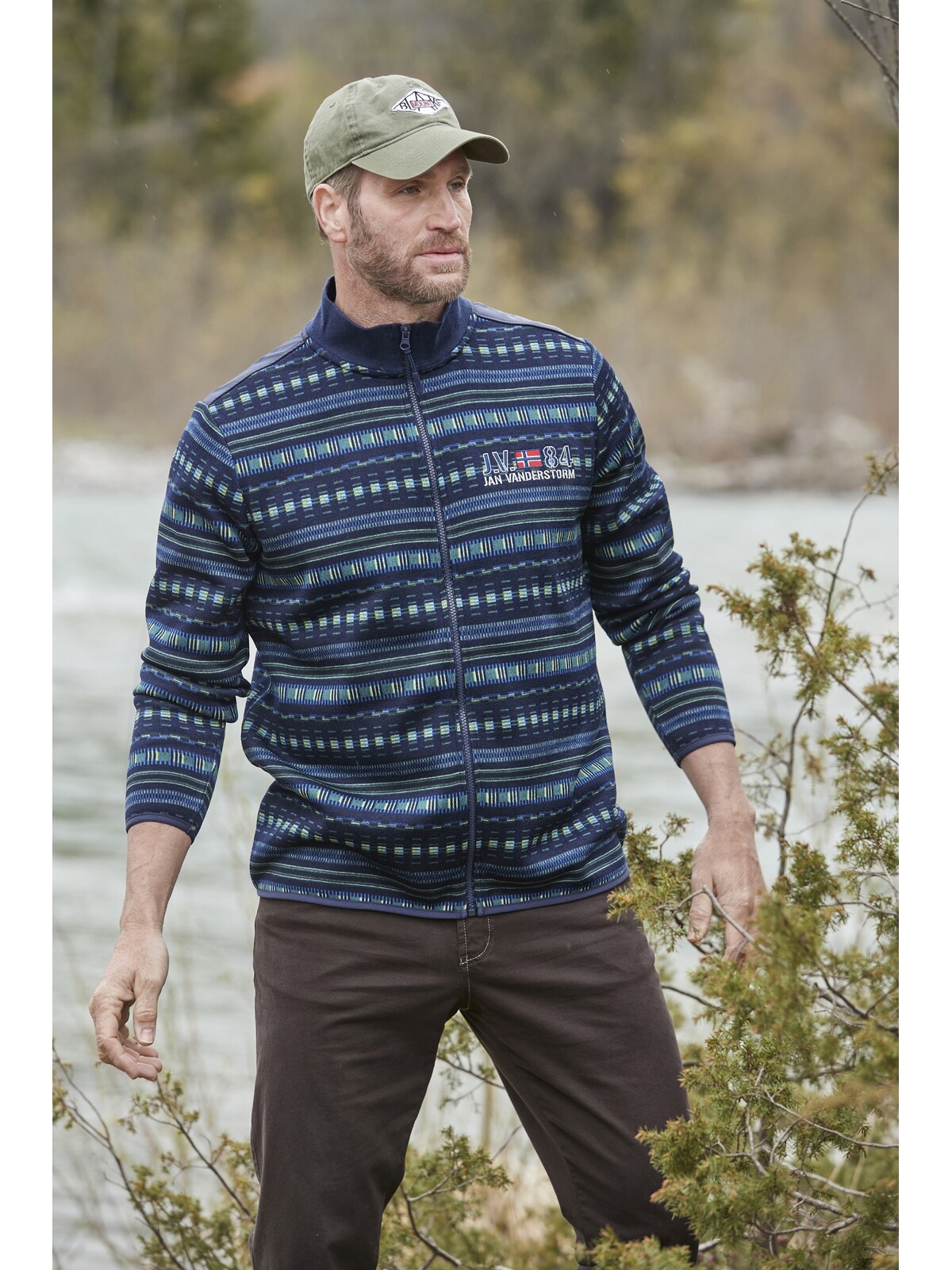 Jan Vanderstorm Sweatjacke »Fleecejacke NELS«