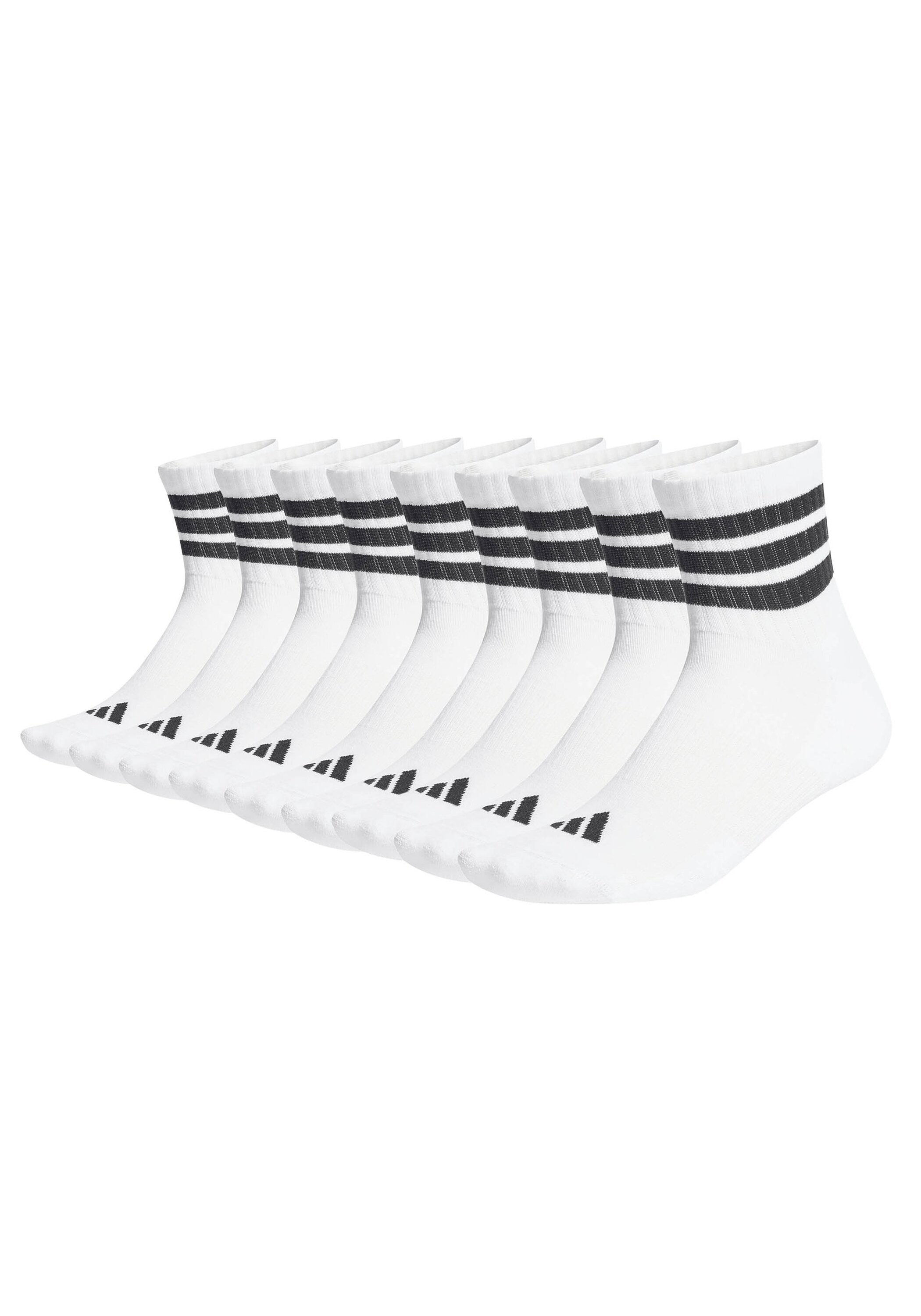 adidas Originals Kurzsocken »Socken 3-Stripes Cushioned Sportswear Mid-Cut Socks 9P 9er Pack« 9 Paar tlg.