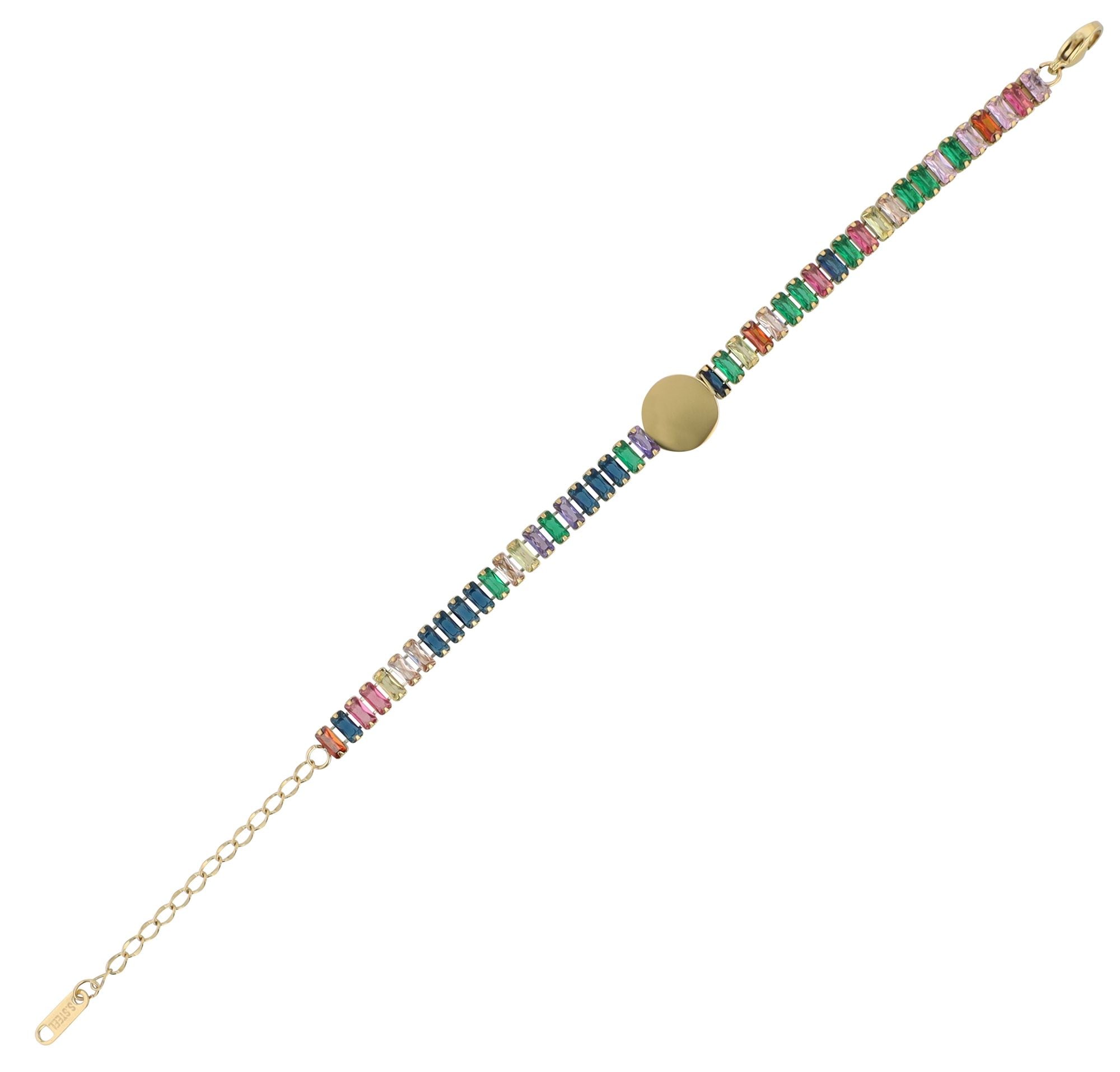 Adelia´s Armband »Damen Armband aus Edelstahl mit Zirkonia 16,5 cm«