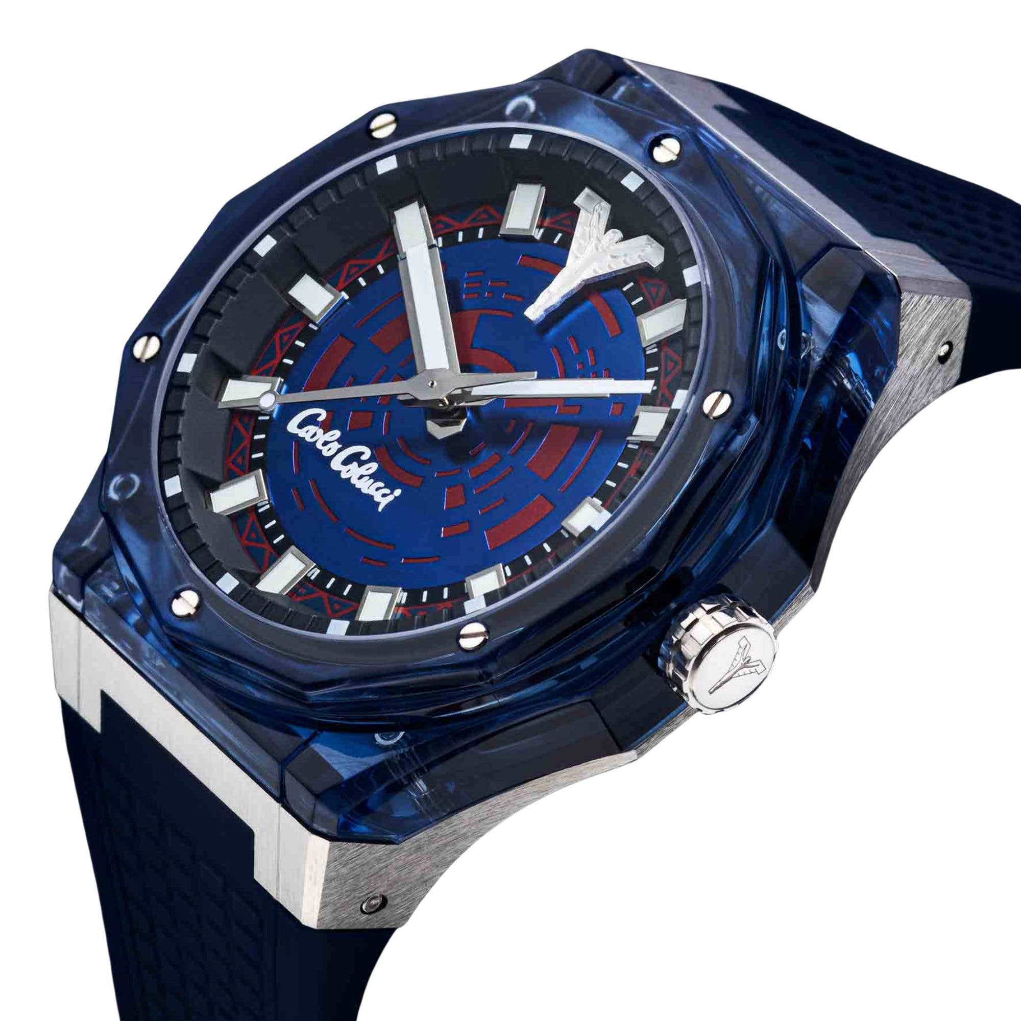 CARLO COLUCCI Quarzuhr »CC501-1« Armbanduhr, Herrenuhr, Silikonarmband, analog