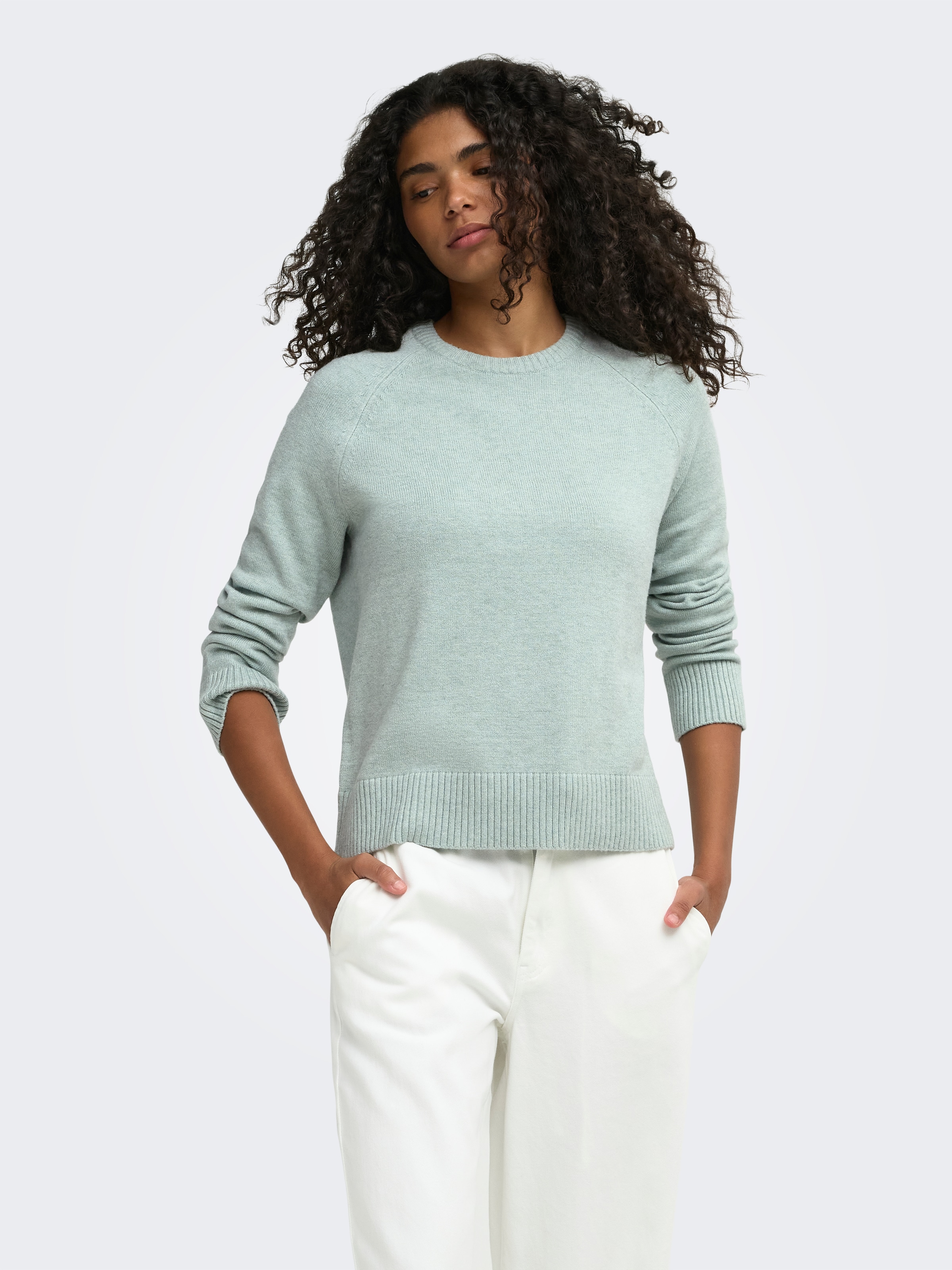 ONLY Strickpullover »ONLPRINCESS LS O-NECK RAGLAN KNT NOOS« Viskosemischung, regular fit