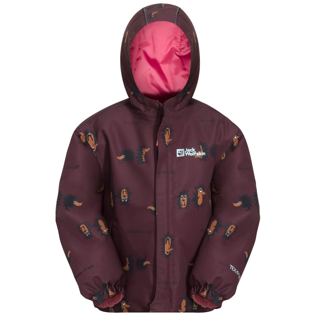 Jack Wolfskin Funktionsjacke »GLEELY 2L INS PRINT JKT K«, mit Kapuze