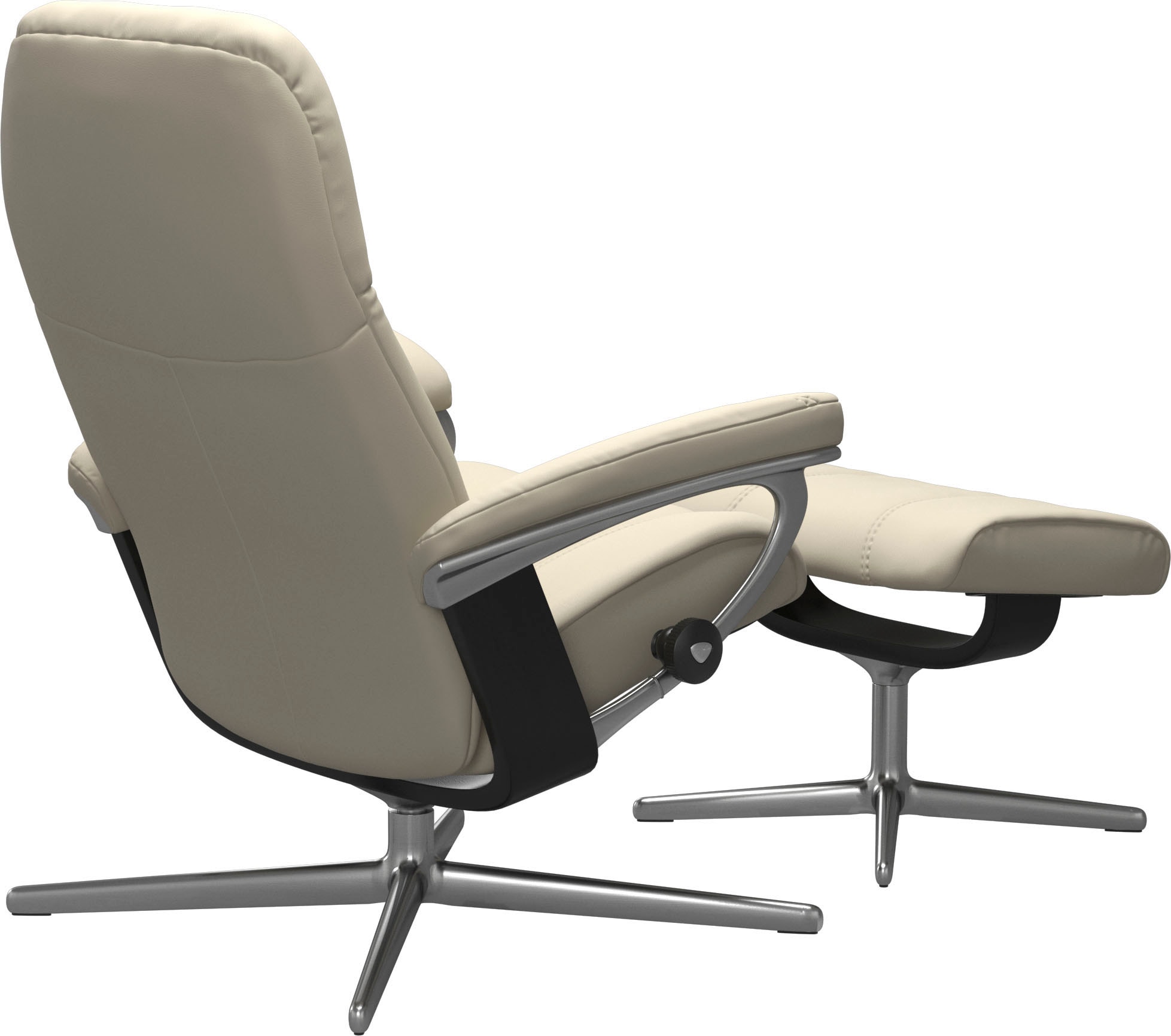 Stressless® Fußhocker »Consul« mit Cross Base, Größe S, M & L, Holzakzent Schwarz