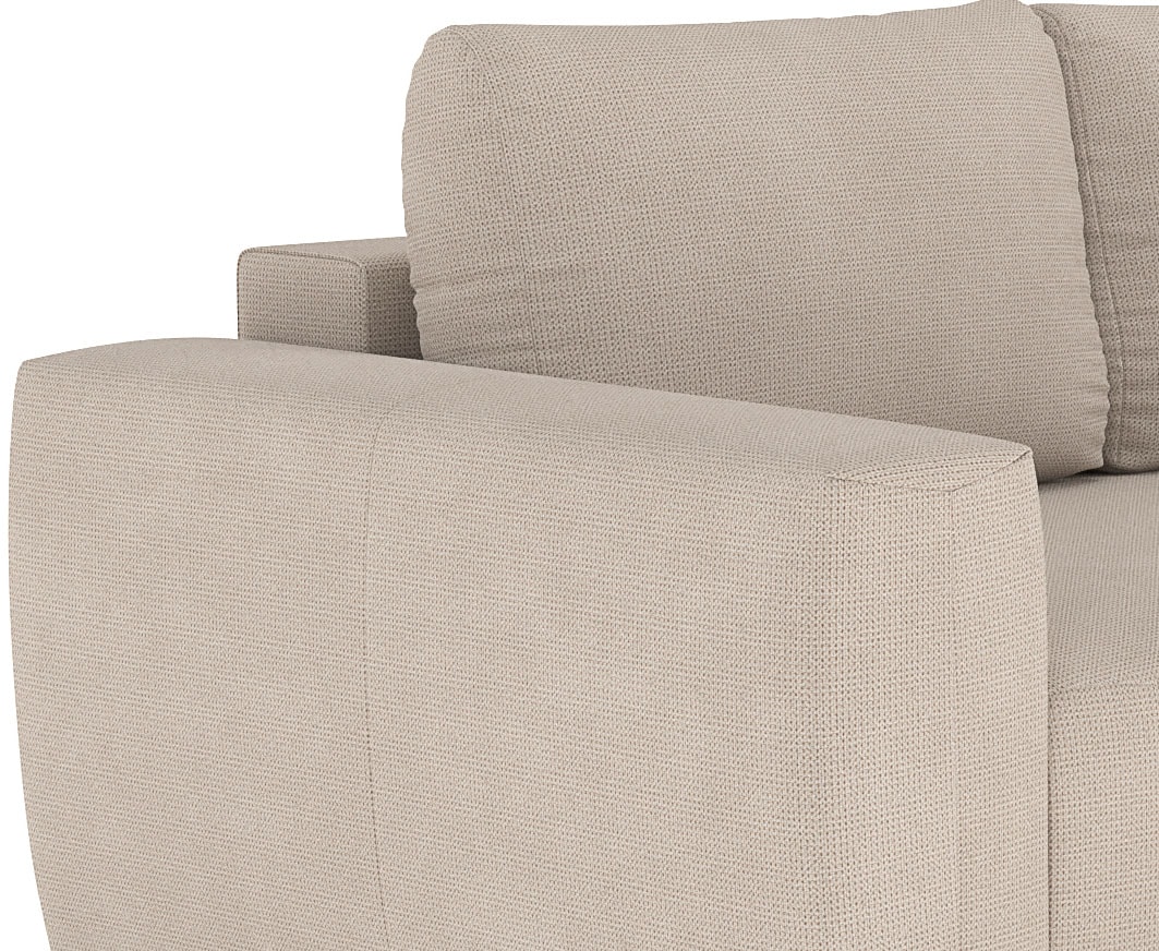 COTTA Ecksofa »Giro L-Form, Ottomane, Breite 252 cm« wahlweise mit Bettkasten und Trendbezug CORD!