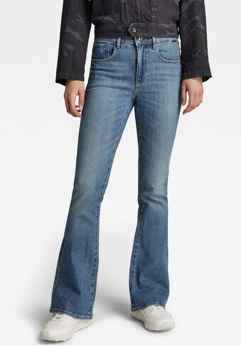 G-Star RAW Bootcut-Jeans »3301 Flare Jeans«, perfekter Sitz durch Elasthan-Anteil kaufen