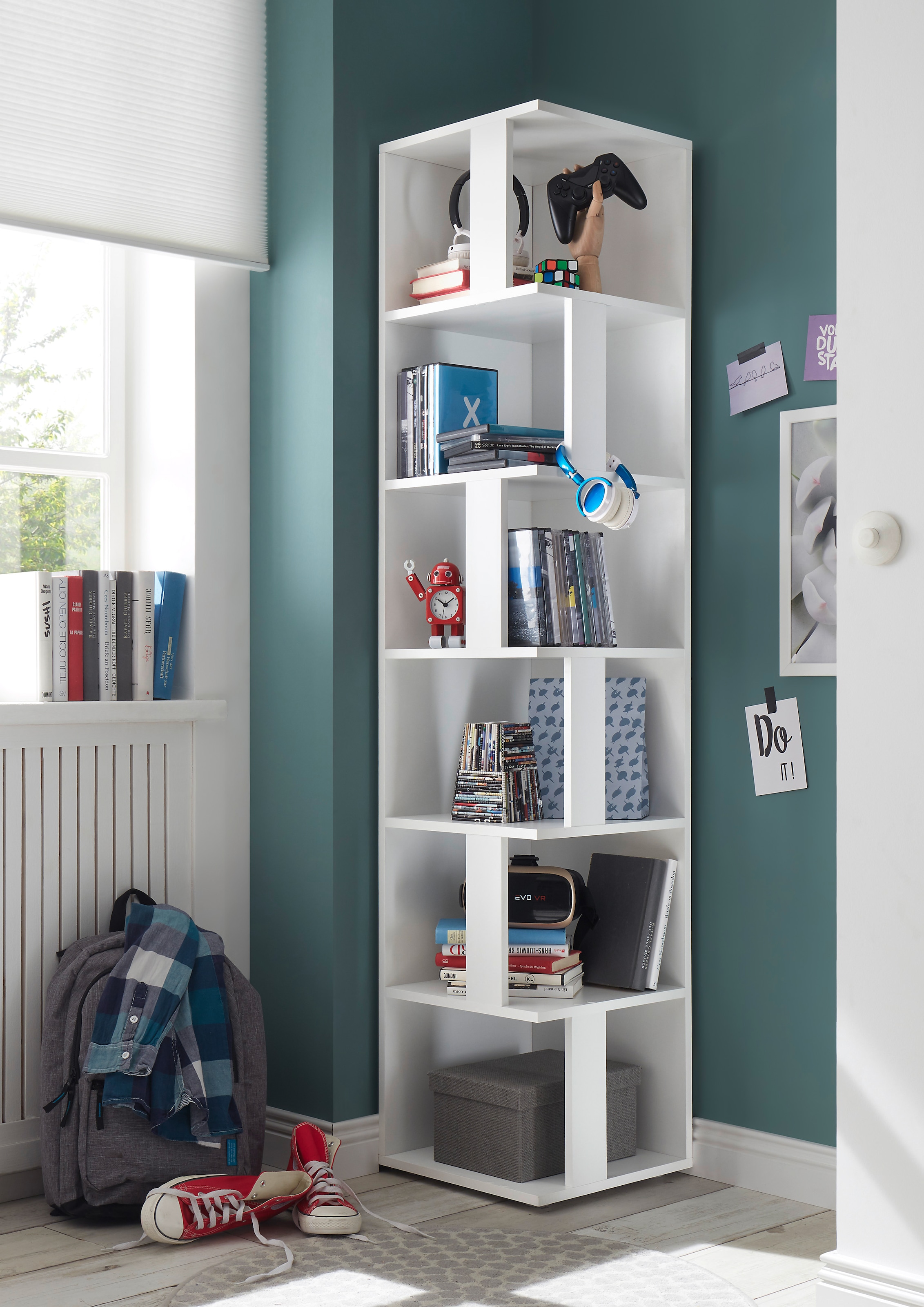 BEGA OFFICE Eckregal »Corner Shelf«, mit 6 offenen Fächer, 37,5x37,5x186 cm