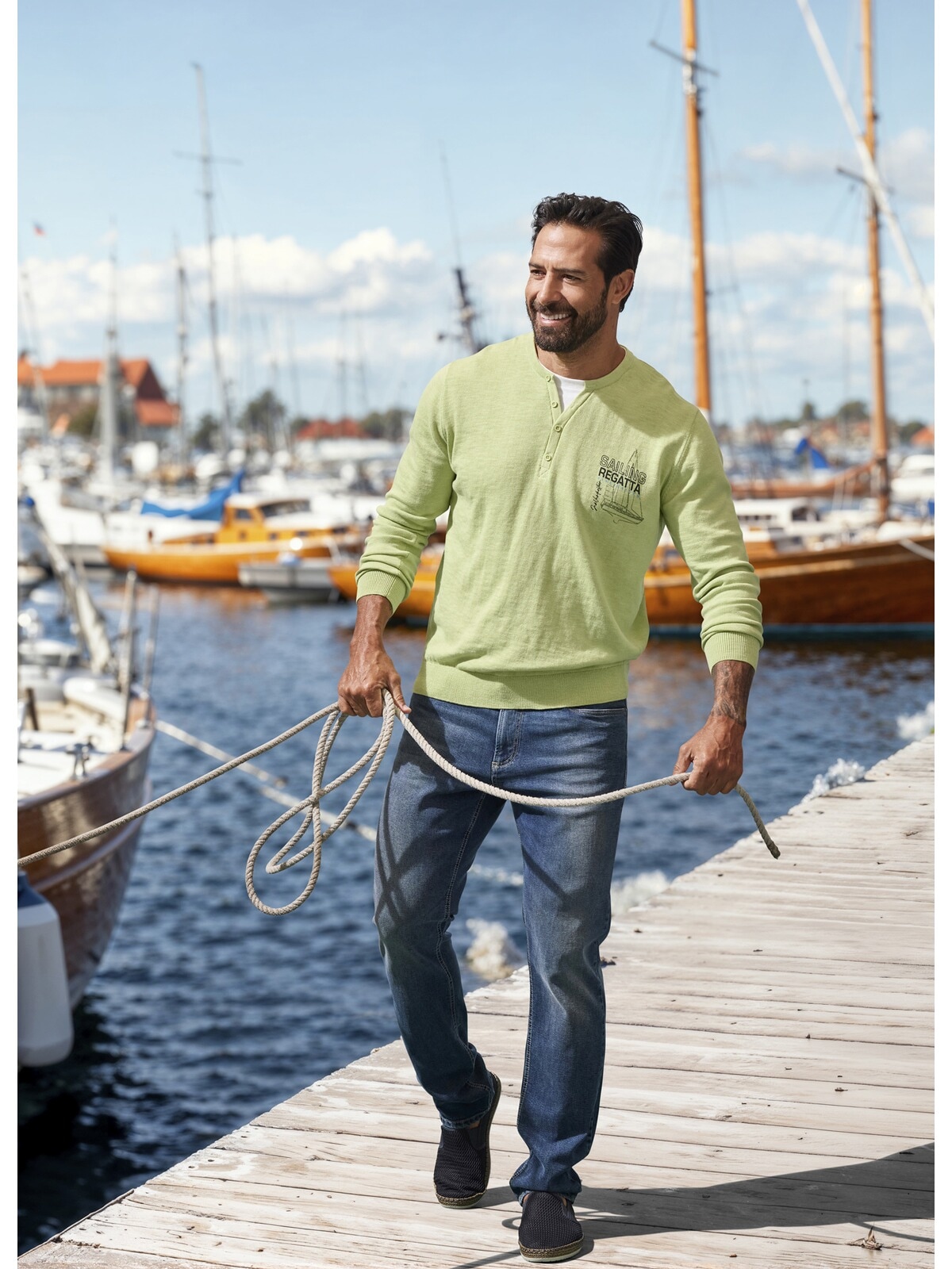 Jan Vanderstorm Rundhalspullover »Pullover ENDRICH«