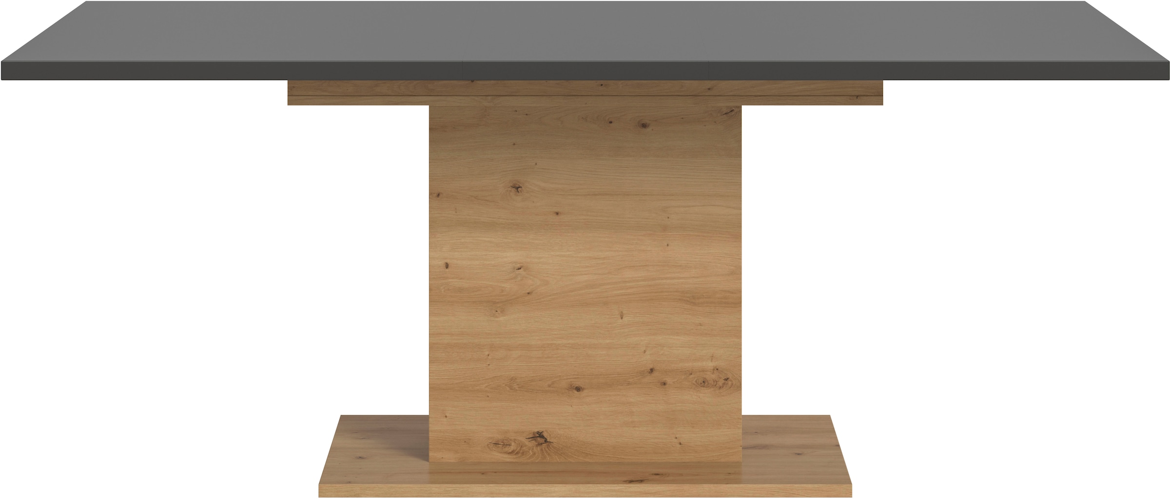 INOSIGN Esstisch »Motus, ausziehbar 150 -190 cm, inklusive 40 cm Einlegeplatte«, (Set, 1 St.), Säulengestell mit Bodenplatte, Tisch, Küchentisch, Esszimmer, Küche
