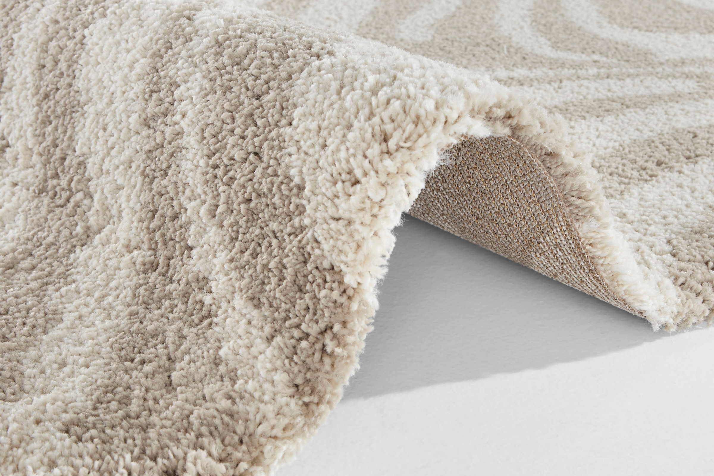 HANSE Home Hochflor-Teppich »Desert«, rechteckig, 35 mm Höhe, Zebra Design, besonders weich durch Microfaser, Robust, Pflegeleicht