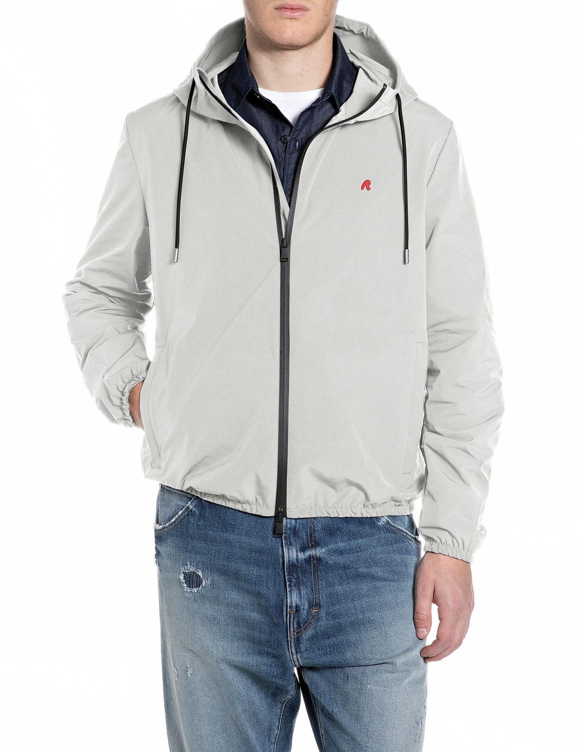 Replay Kurzjacke mit Kapuze mit Kapuze