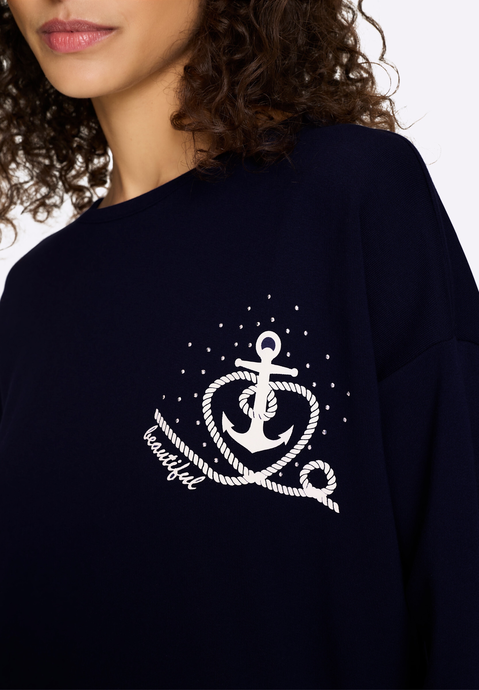 heine Sweatshirt »Sweatshirt Sweatshirt mit Anker-Motiv«
