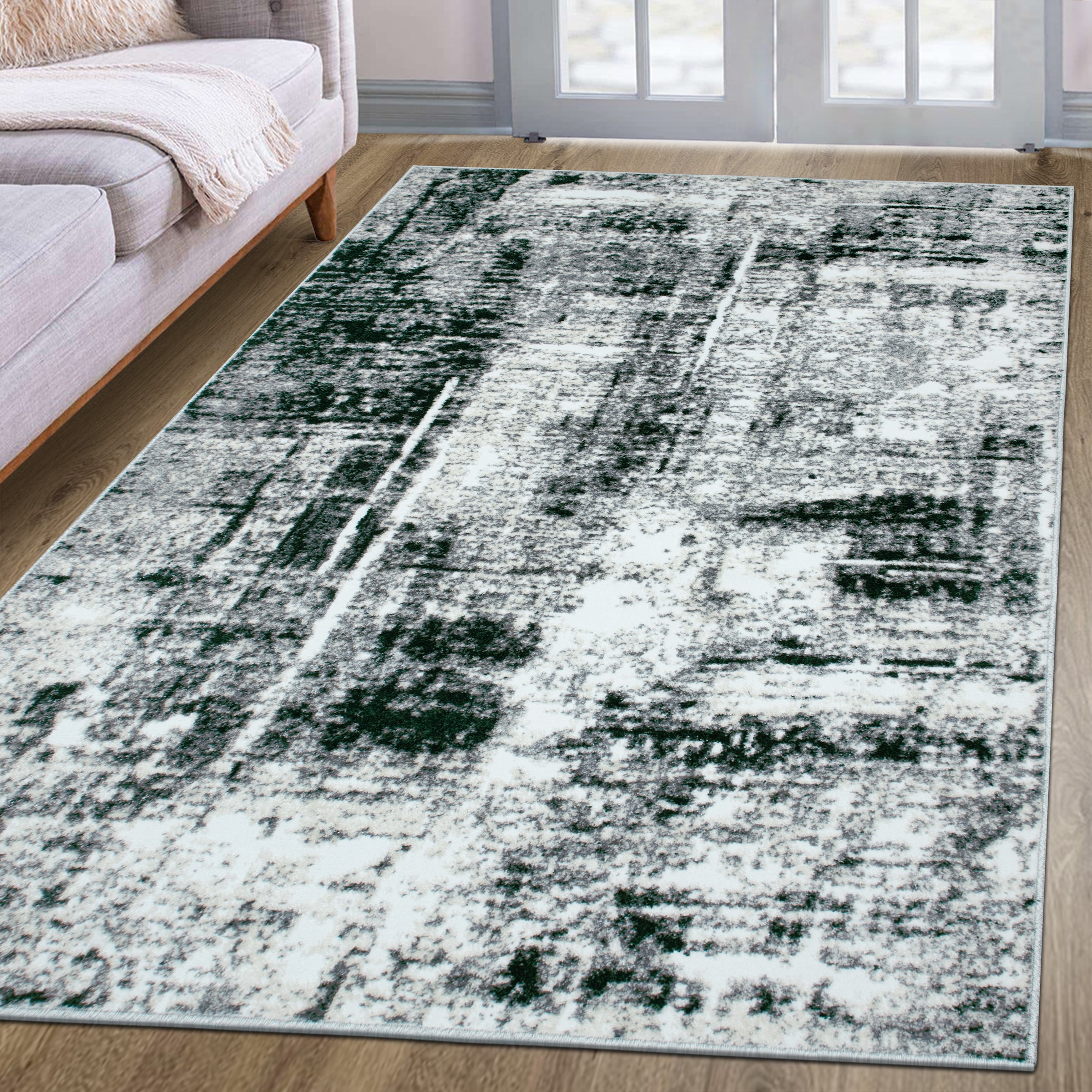 OTTO home Teppich »Salsa« rechteckig 9 mm Höhe mit besonders weichem Flor, Kurzflor, im Vintage-Look, dichte Qualität