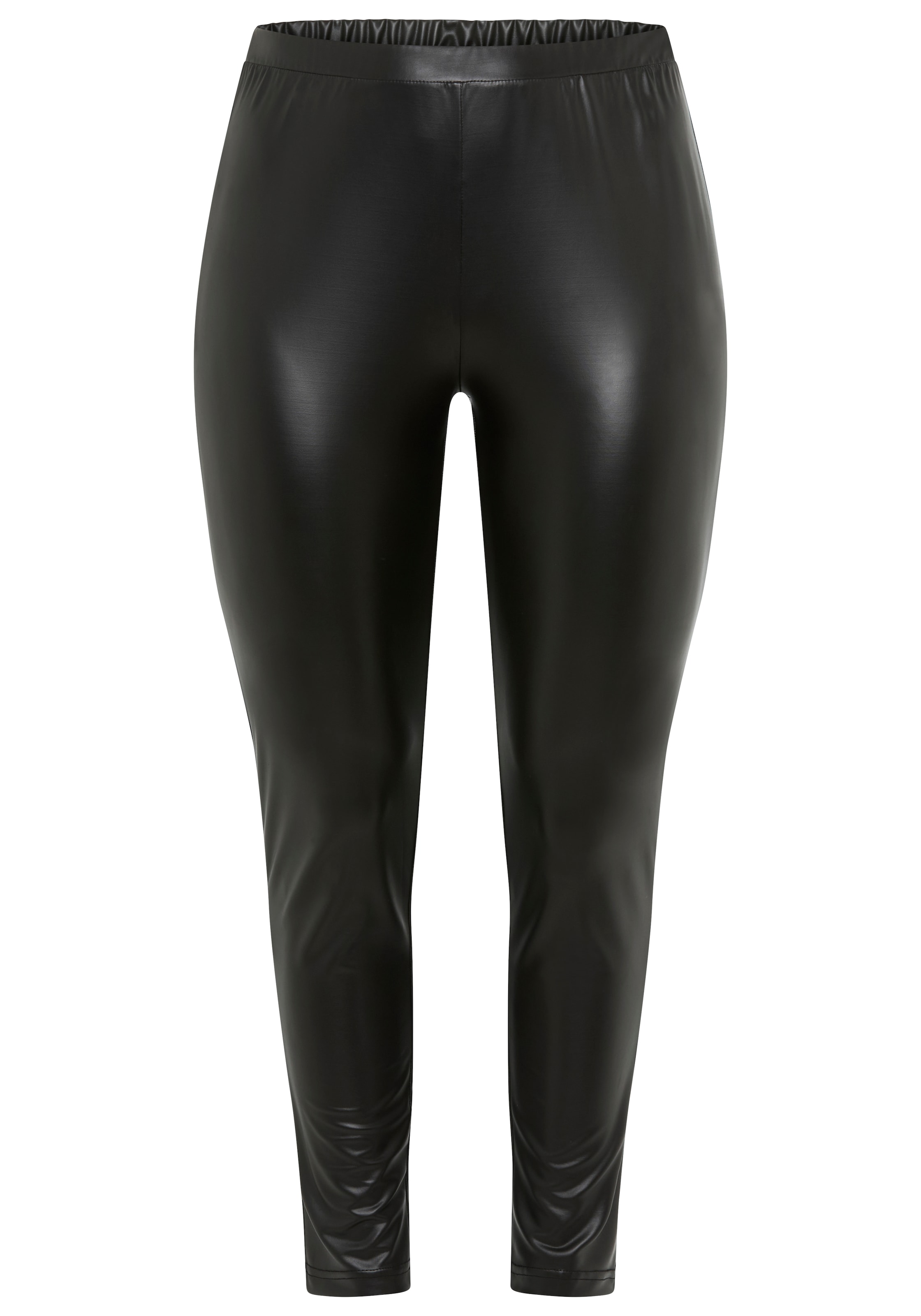 Laura Scott CURVE Lederimitathose, aus elastischer Ware - GROSSE GRÖSSEN