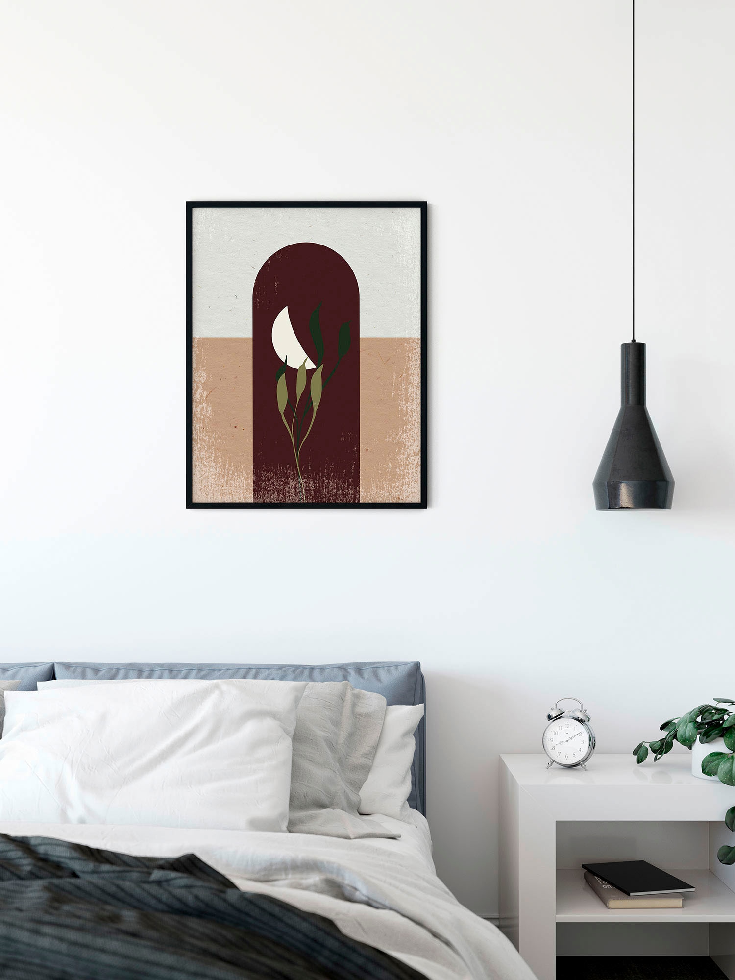 Komar Wandbild »Silence Half Moon«, (1 St.), Deutsches Premium-Poster Fotopapier mit seidenmatter Oberfläche und hoher Lichtbeständigkeit. Für fotorealistische Drucke mit gestochen scharfen Details und hervorragender Farbbrillanz.