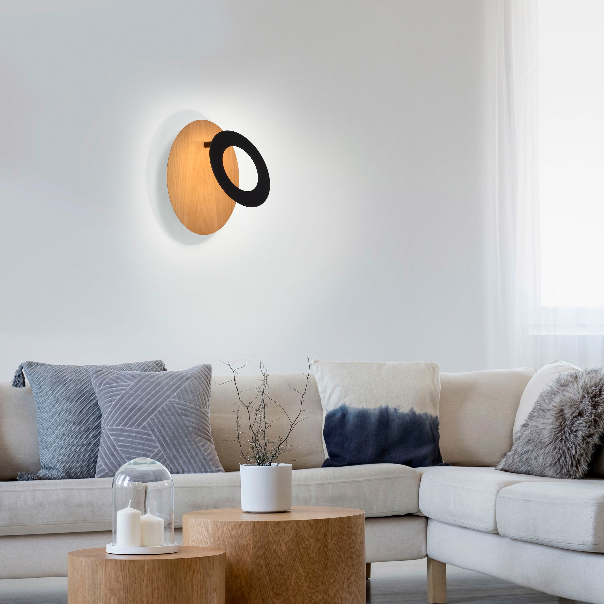 Paul Neuhaus Wandleuchte »NEVIS«, 1 flammig, Leuchtmittel LED-Board | LED fest integriert, LED