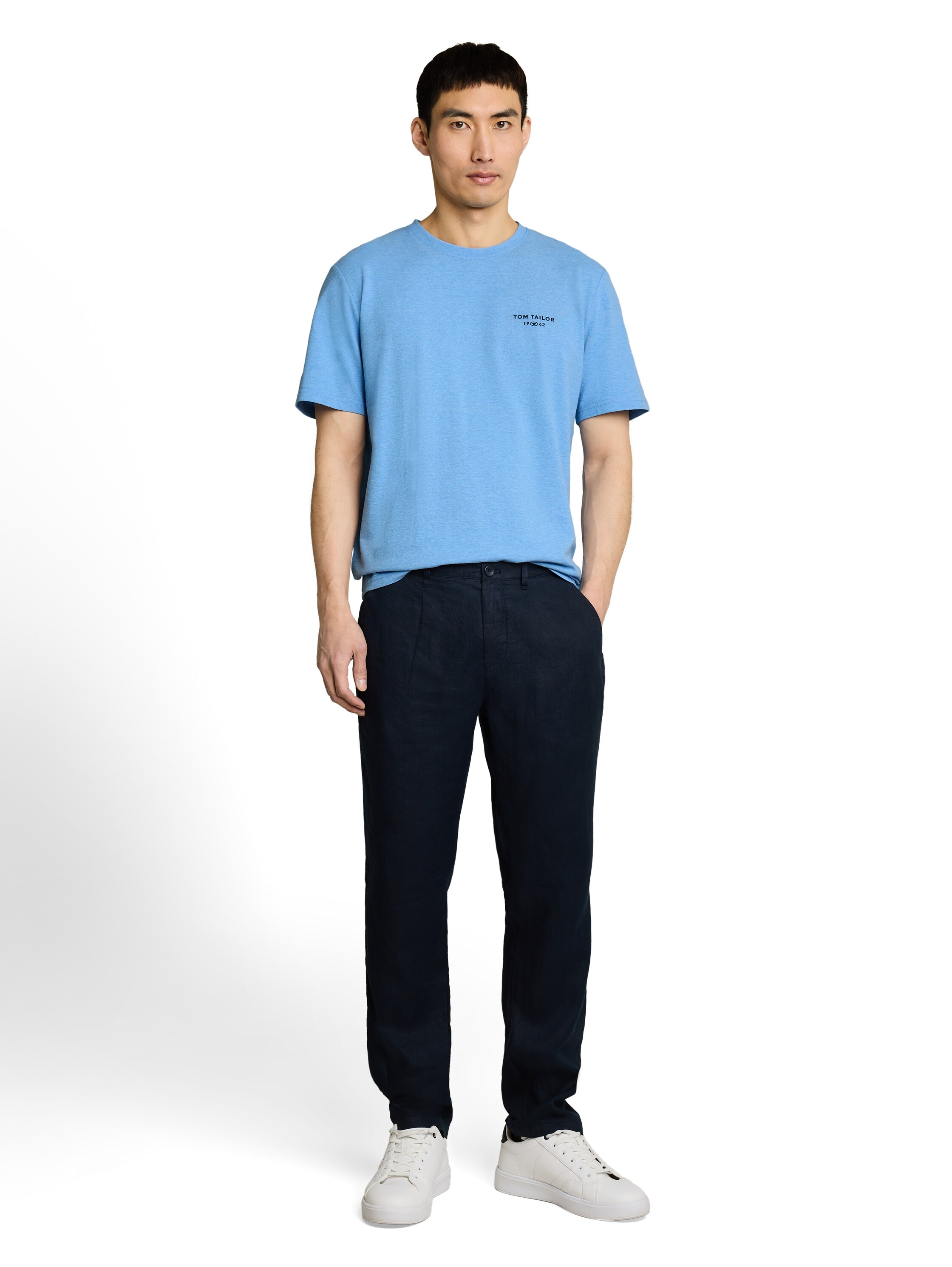 TOM TAILOR Kurzarmshirt Sommershirt mit kleinem Logo-Print