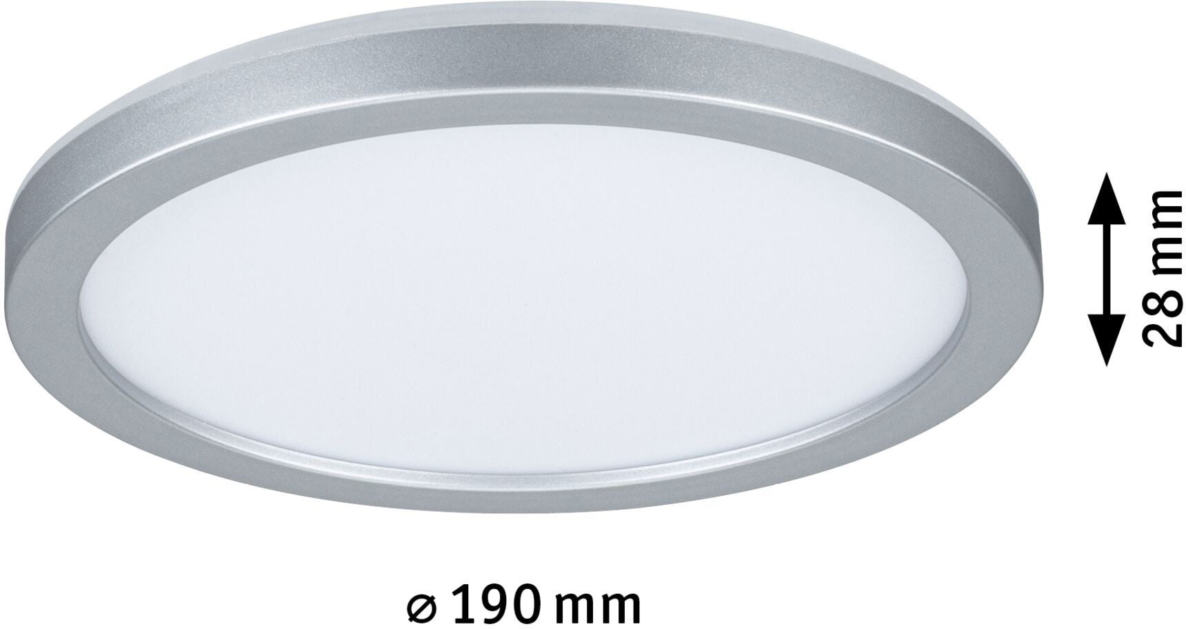 Paulmann LED Panel »Atria Shine IP44 rund 190mm 11,2W 850lm 4000K«, 1 flammig, Backlight