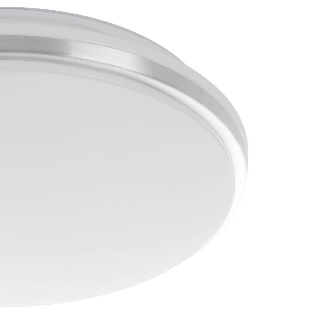 EGLO Deckenleuchte »PINETTO Deckenlampe, Wandlampe, weiß, schwarz, Badezimmerlampe, IP44«, Leuchtmittel LED-Modul | LED fest integriert, Bürolampe, Küche Büro Badezimmer, Flur, minimalistisch, 34x34x6,5cm