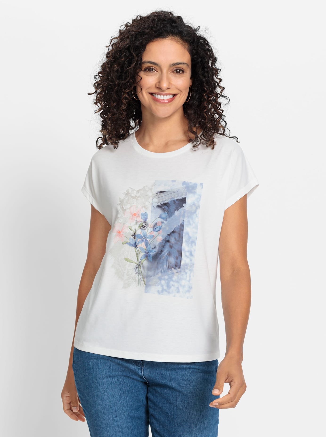 Inspirationen Kurzarmshirt »Rundhals-Shirt«, (1 tlg.)