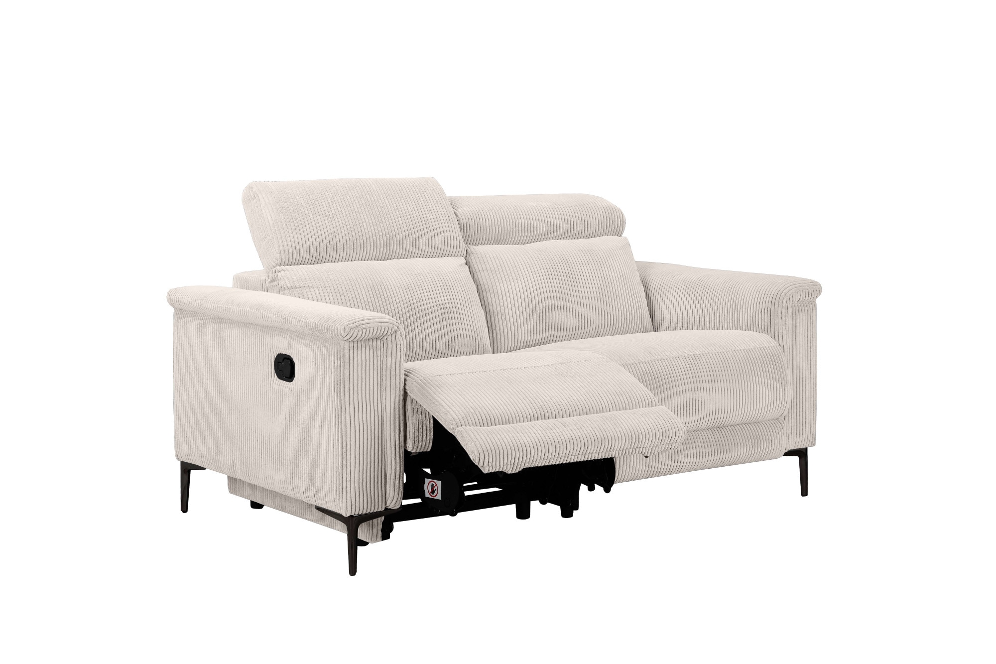 Home affaire 2-Sitzer »Lund in Cord, mit manueller o. elektrischer«, Relaxfunktion, USB-A, Kopfteilverstellung, Breite 160 cm
