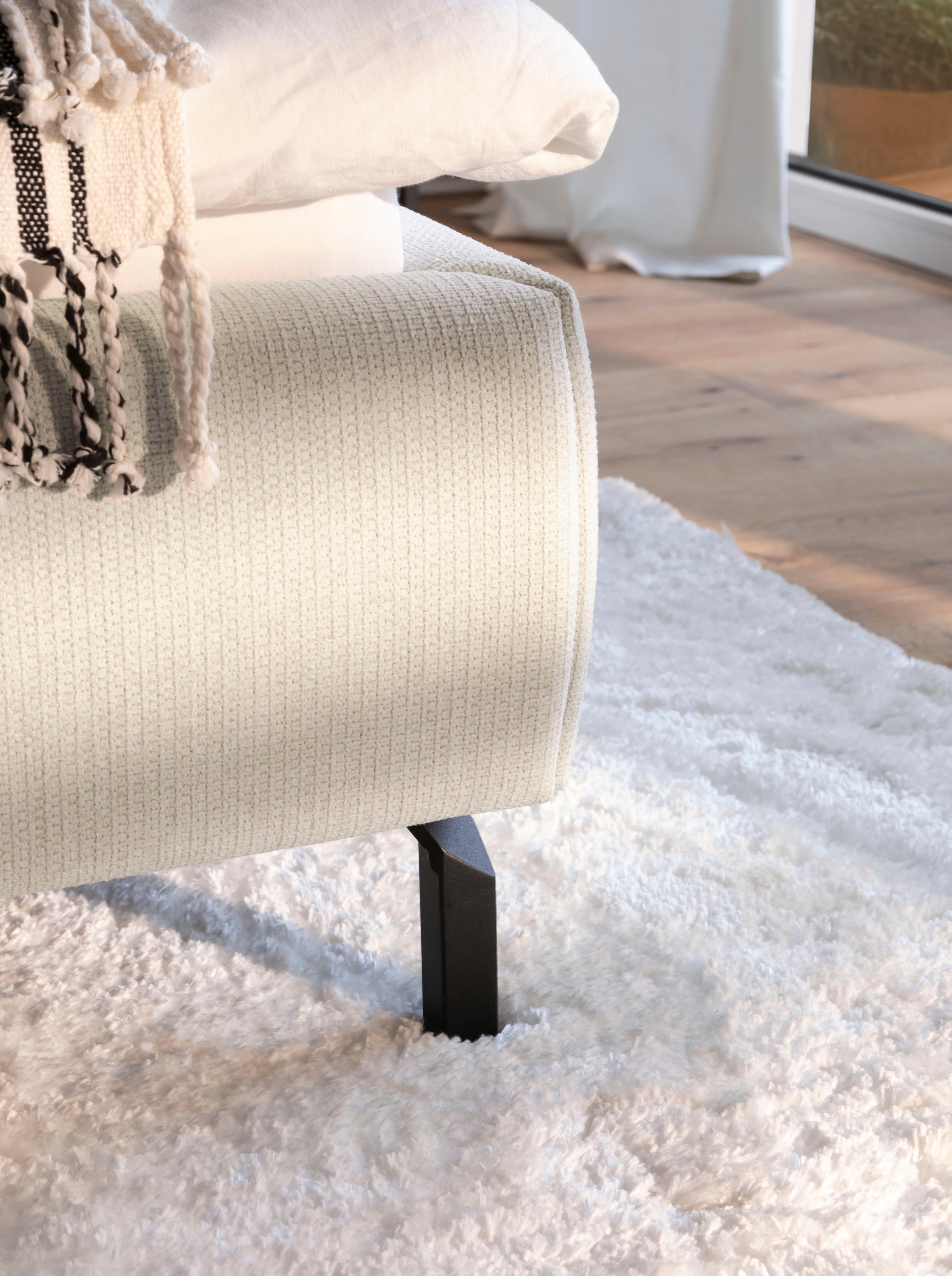 Home affaire Polsterbett »Fionara, Familienbett, extrabreite Liegefläche 240cm, in 2 Längen« inkl. 7-fache Einlegetiefenverstellung & saugroboterfreundliche Höhe