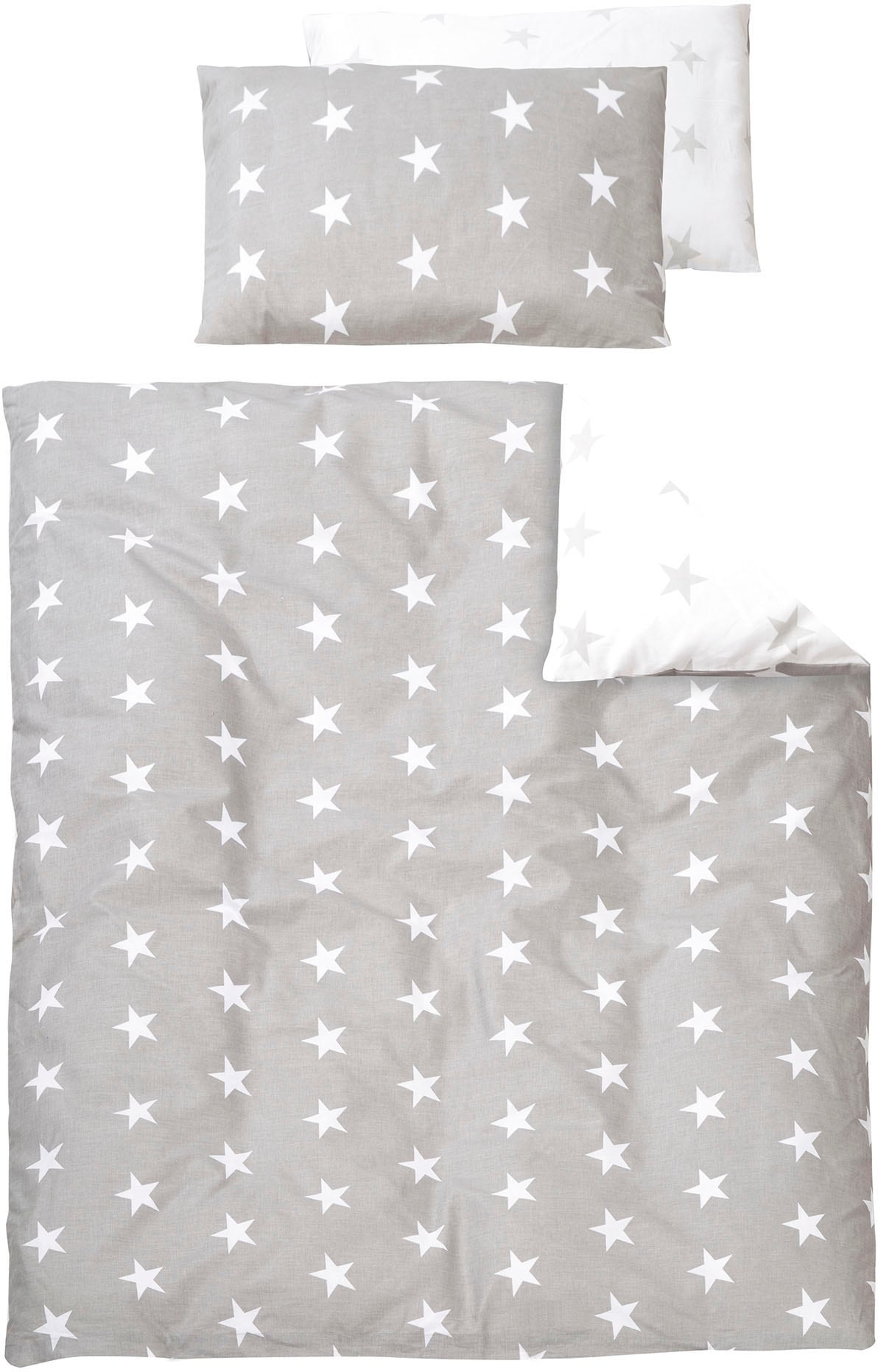 roba® Komplettbett »Little Stars, 70x140 cm«, (6 tlg.), Matratze, Kinderbettgarnitur und Himmel, zum Juniorbett umbaubar