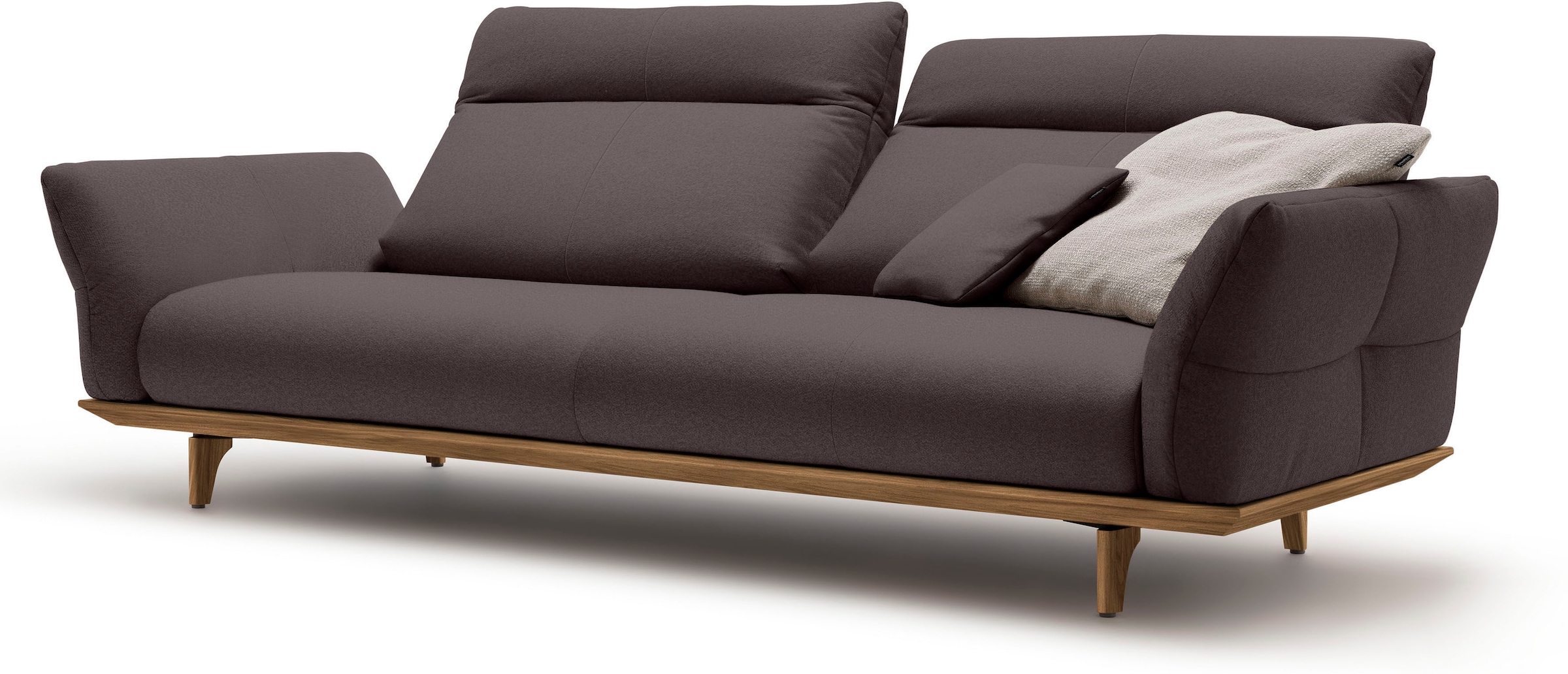Creation BY ROLF BENZ 3,5-Sitzer »CR.460 Designsofa mit erstklassigem Sitzkomfort« Sockel und Füße in Nussbaum, Breite 228 cm