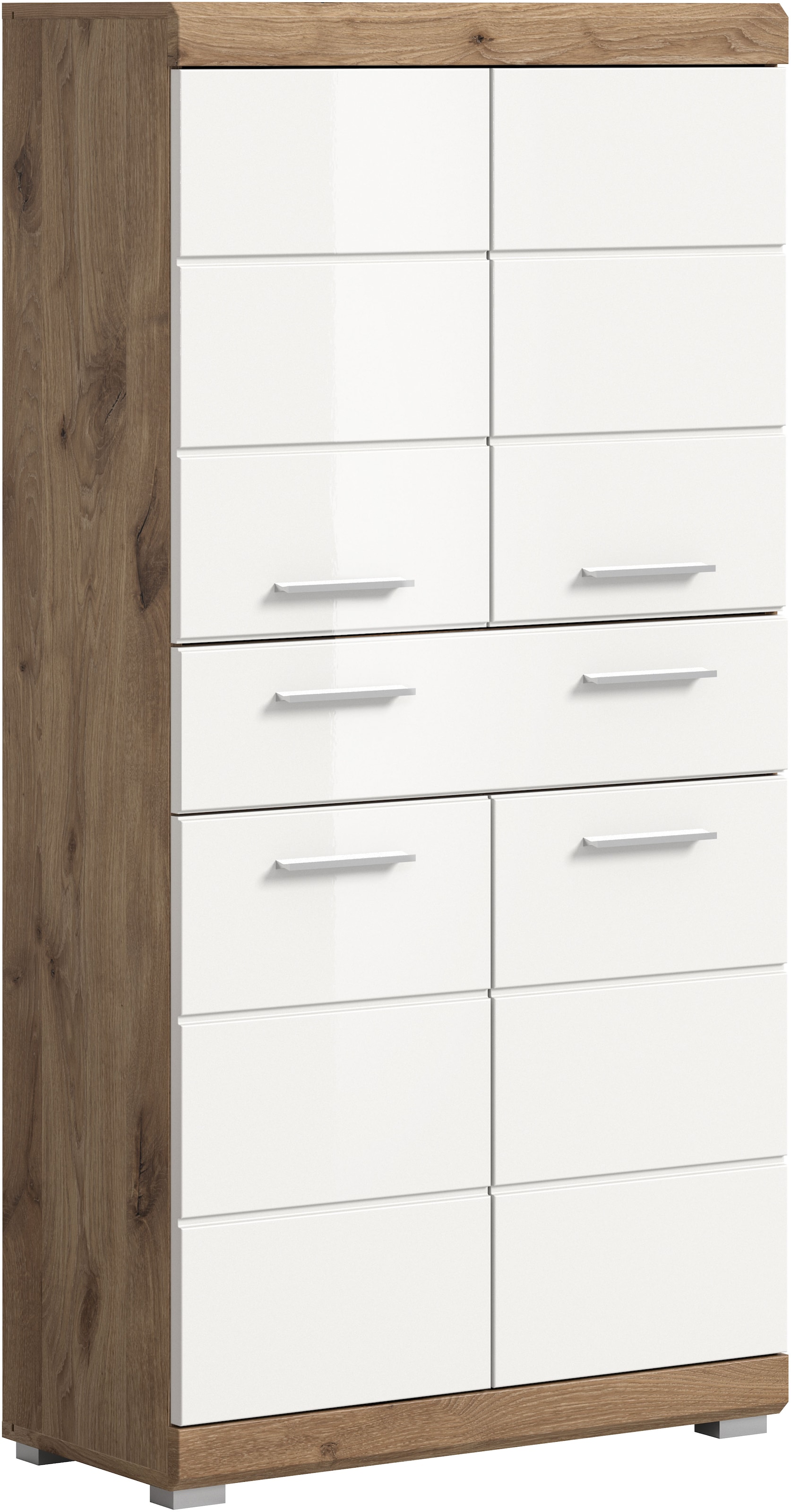 INOSIGN Midischrank »Siena, Breite 74cm, 4 Türen, 1 Schubkasten, 4 Fächer, MDF-Front«, in verschiedenen Farben erhältlich, Badmöbel, Badschrank, Schrank, Bad