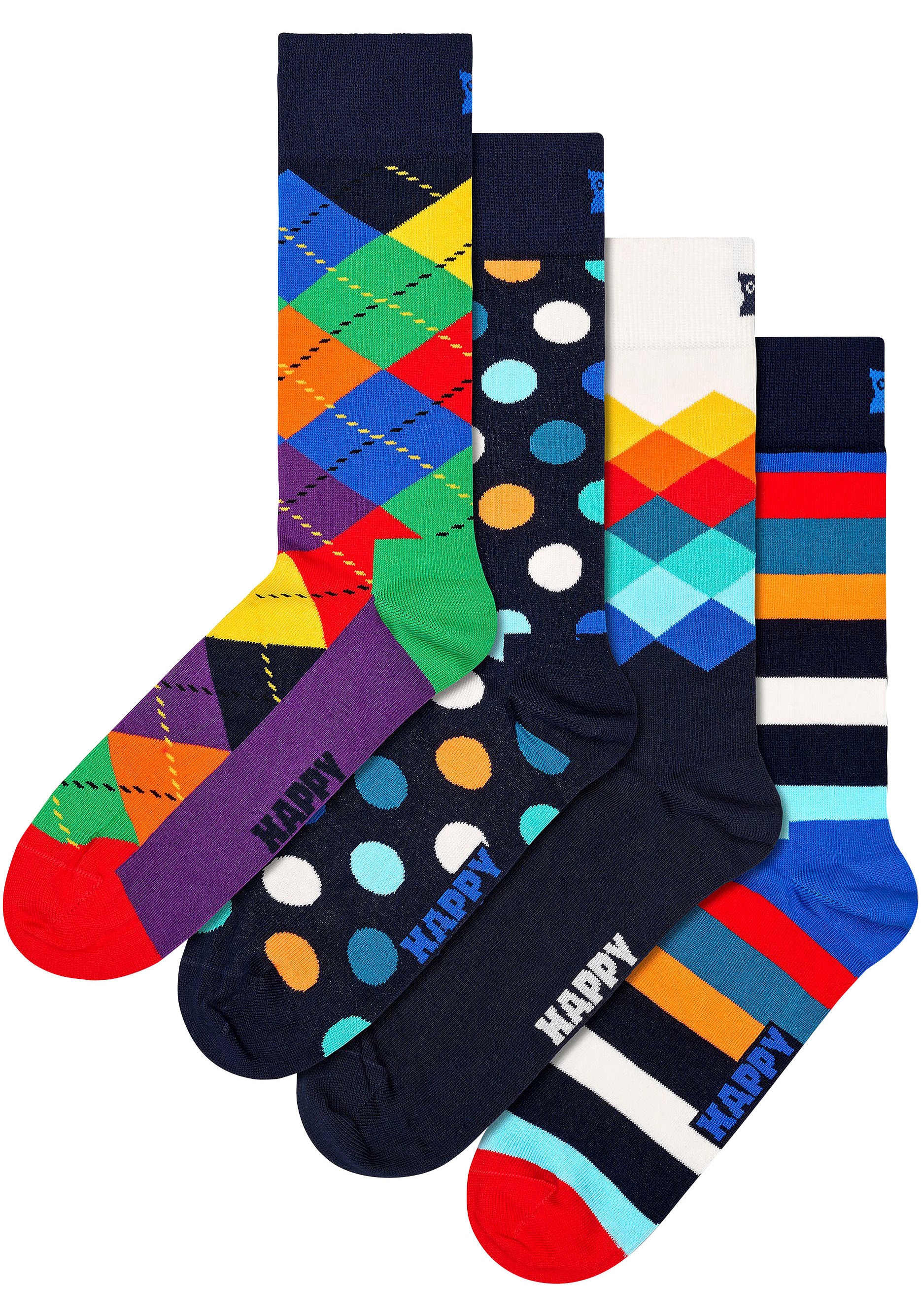 Socken (Packung, Bunte bestellen Pack im Socks Shop OTTO Online Gift 4er im Paar), Socks 4 »Multi-Color Happy Set«, Socken