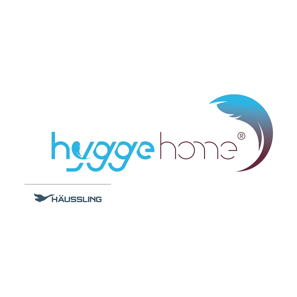 hyggehome Daunenbettdecke »hyggehome Plissee«, normal, Füllung weiße neue Daunen & Federn, Klasse 1, 90% Daunen 10% Federn, Bezug 100% Baumwolle, (1 St.)