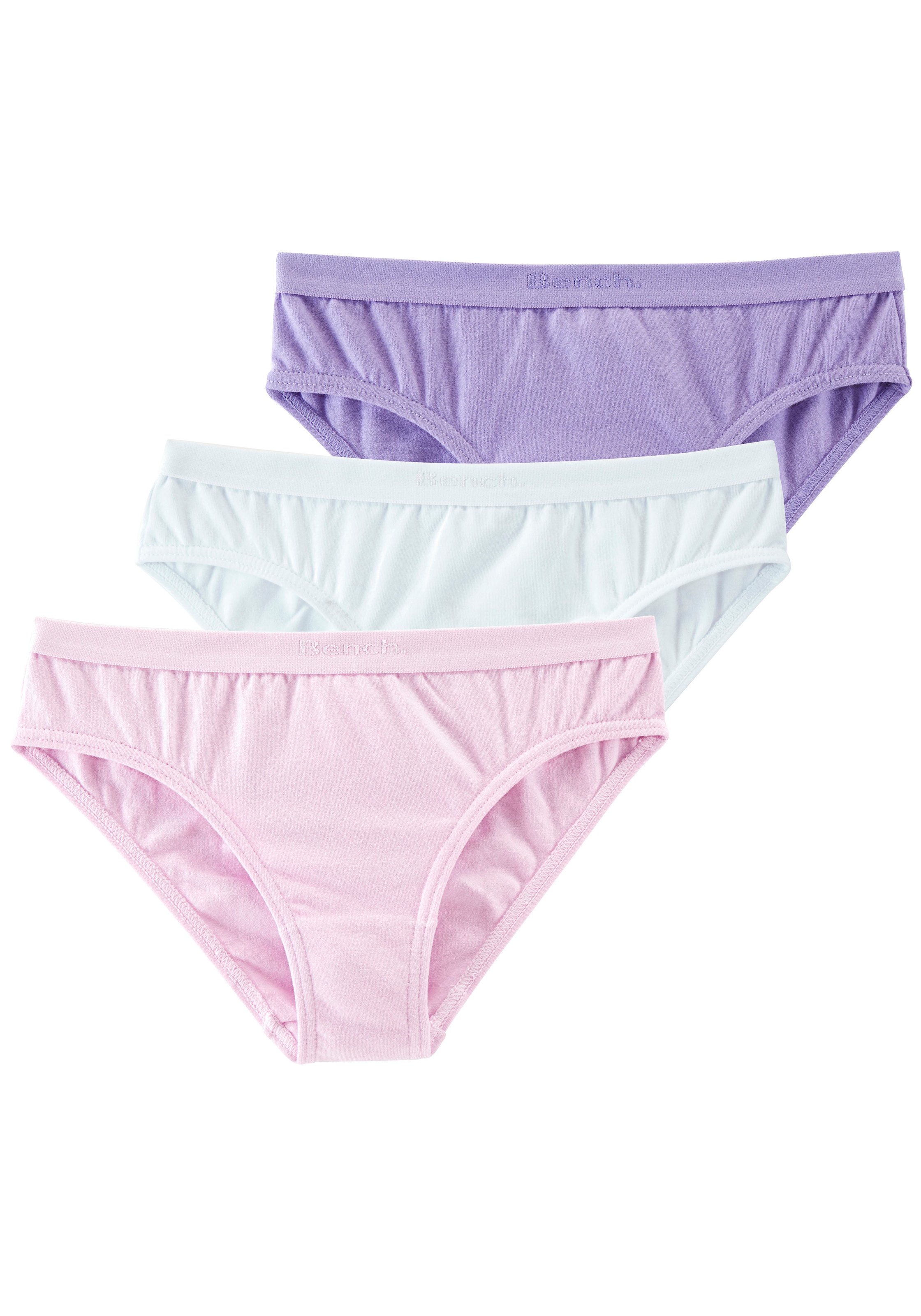 Bench. Slip Packung, 3 Stk. mit weichem Webbund und Bench Schriftzug