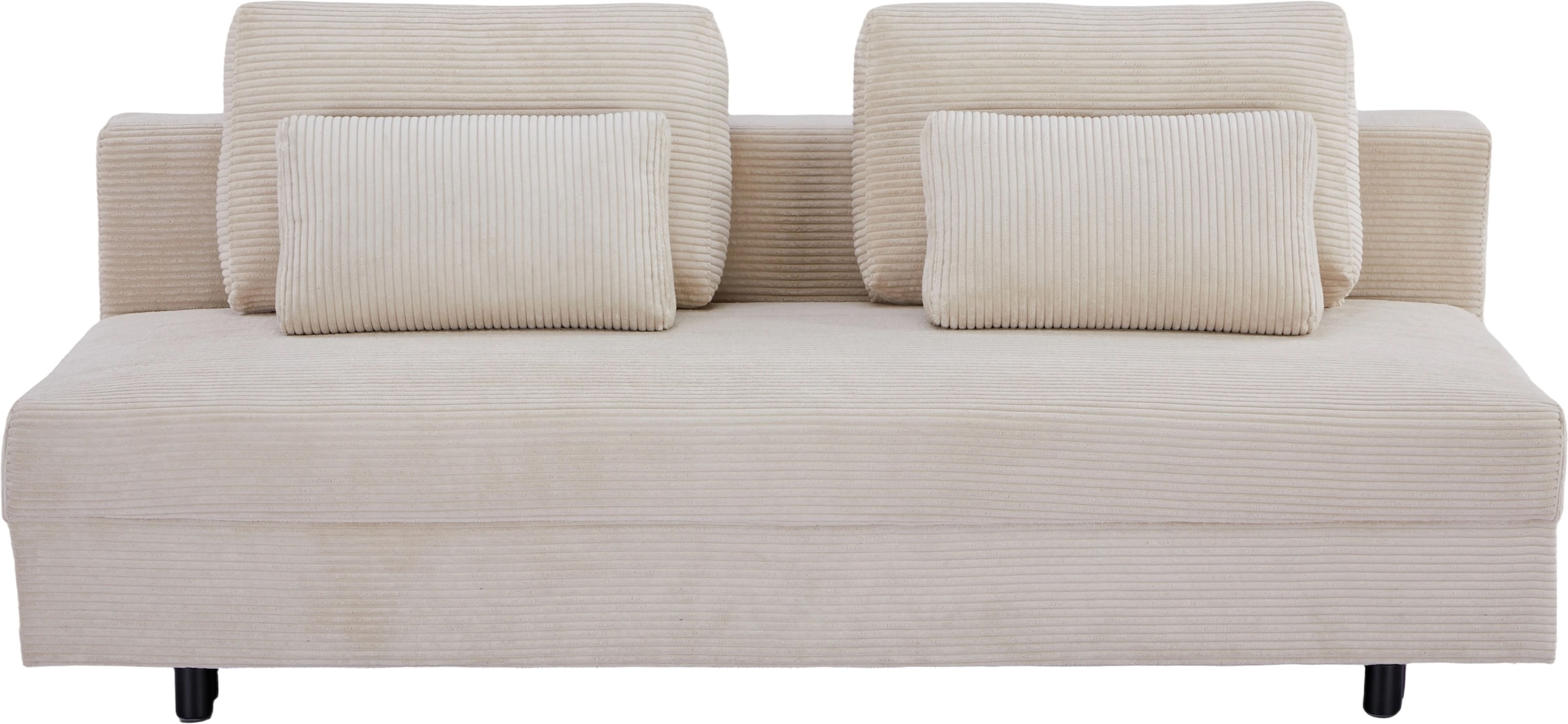 OTTO home Schlafsofa »ONNIKO Cord, Breite: 192 cm, Liegefläche 121x192 cm, softer Cord-Bezug« mit Bettfunktion & Bettkasten