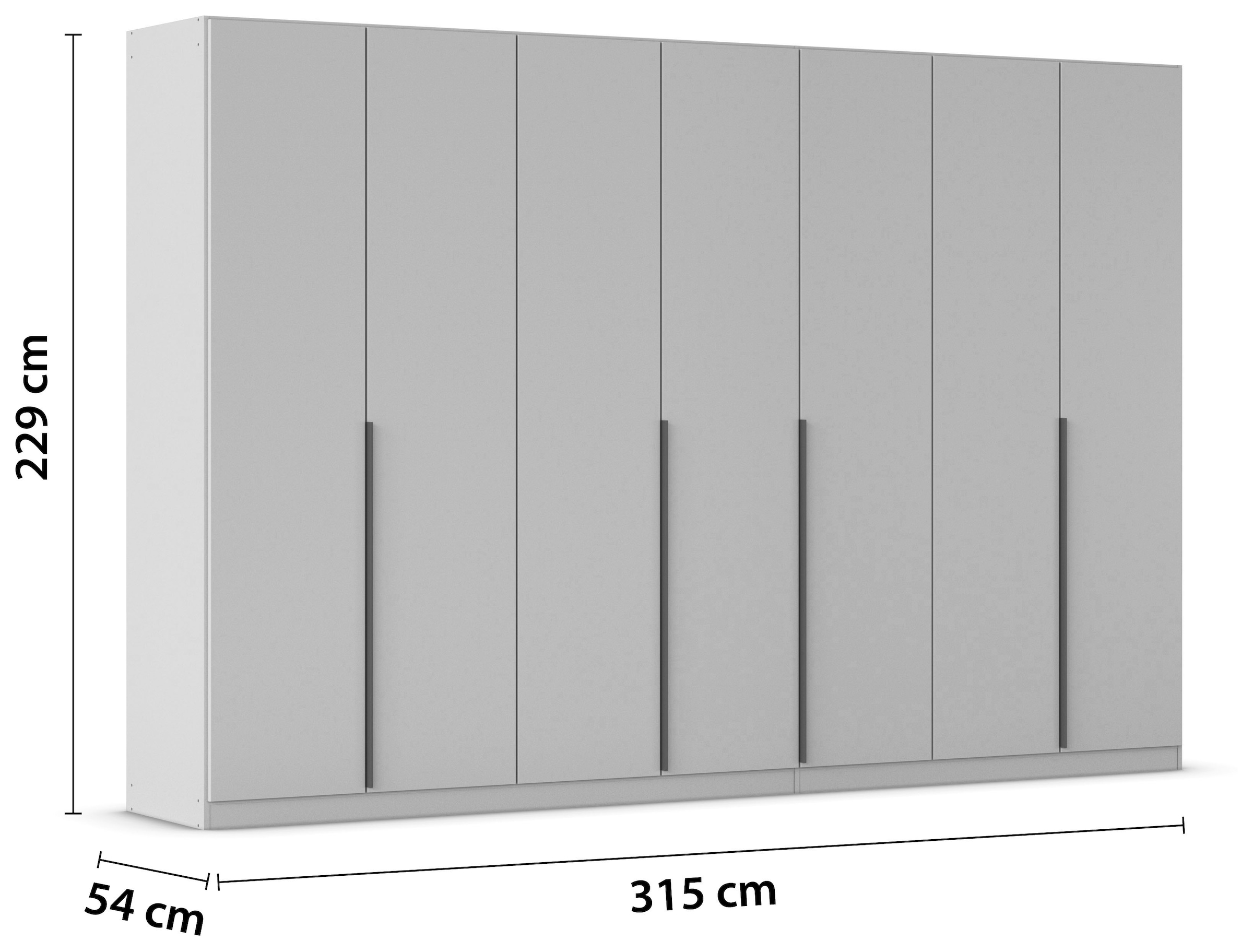 rauch Drehtürenschrank »Kleiderschrank Schrank Garderobe AGORDO TOPSELLER Schlafzimmer«, (in zwei Griff-Farben, Breiten 91-360 cm, Dekor- oder Hochglanzfront), durchdachte Innenausstattung, in 7 Breiten und 2 Höhen MADE IN GERMANY